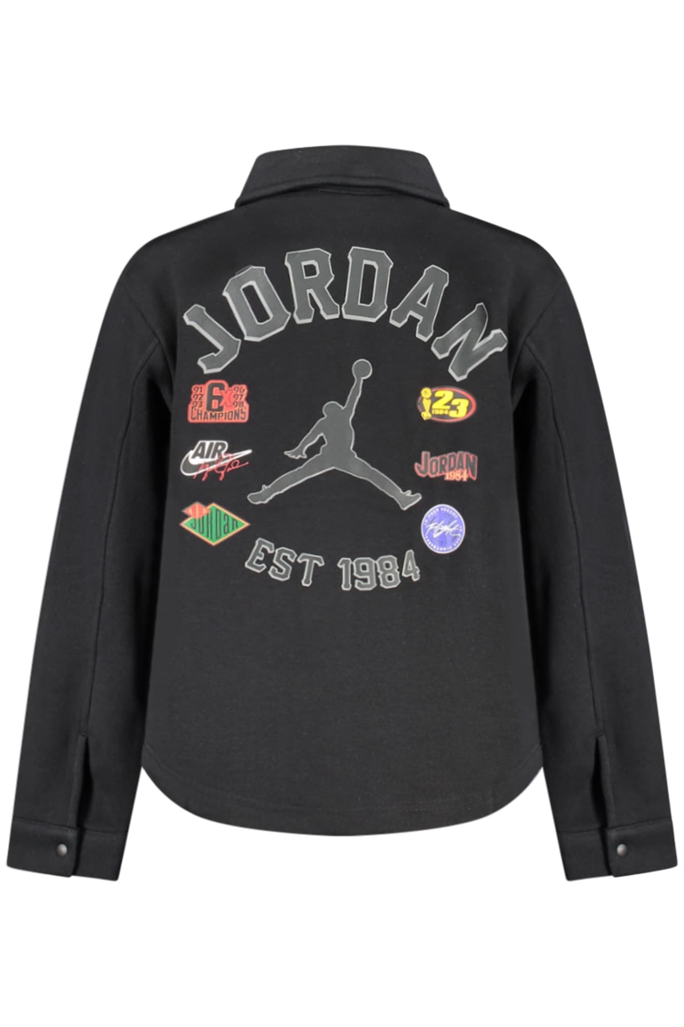 JORDAN FELPA SENZA ZIP UOMO NERO - Miniatura 2