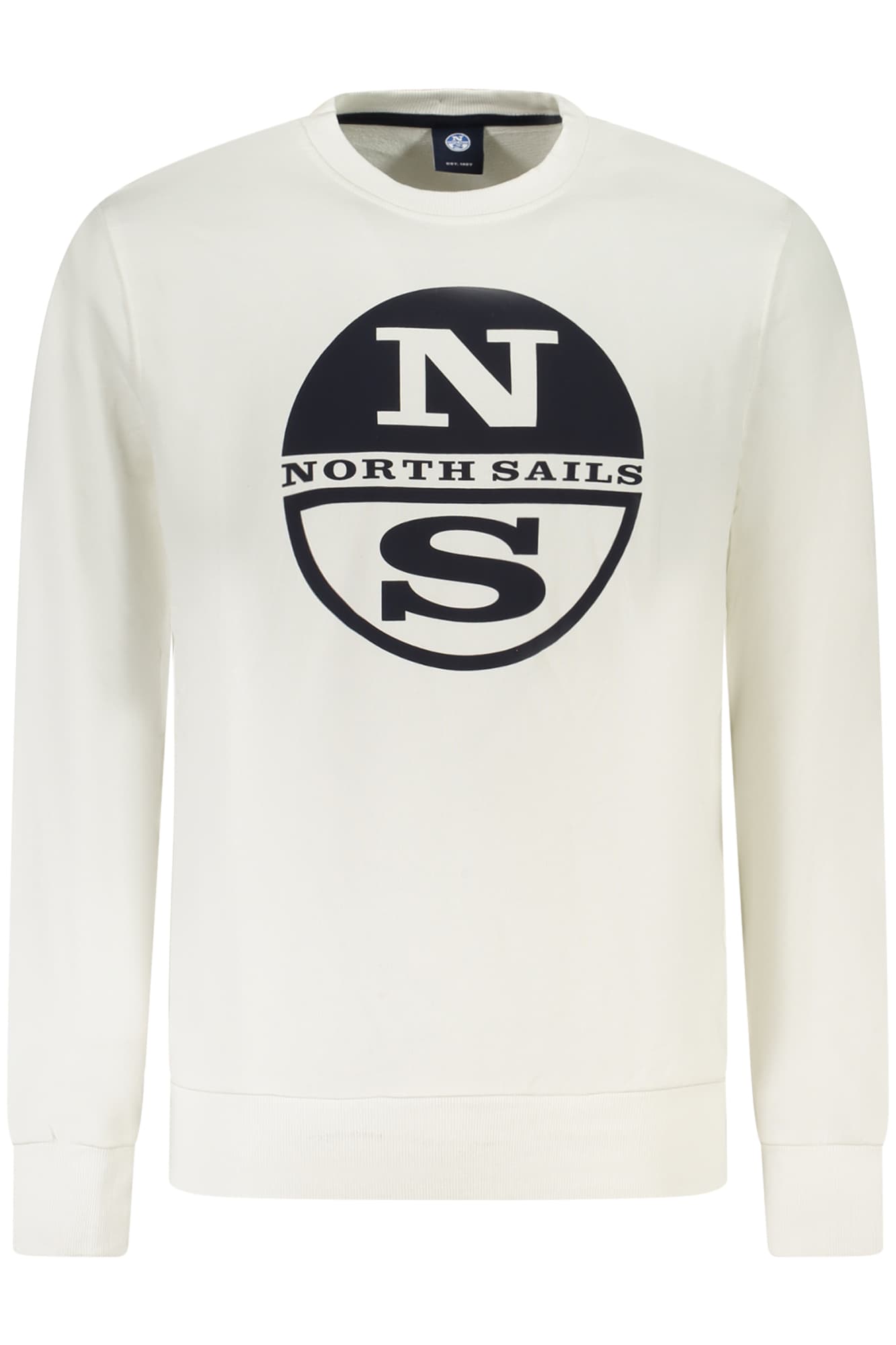 NORTH SAILS FELPA SENZA ZIP UOMO BIANCO - Immagine 1