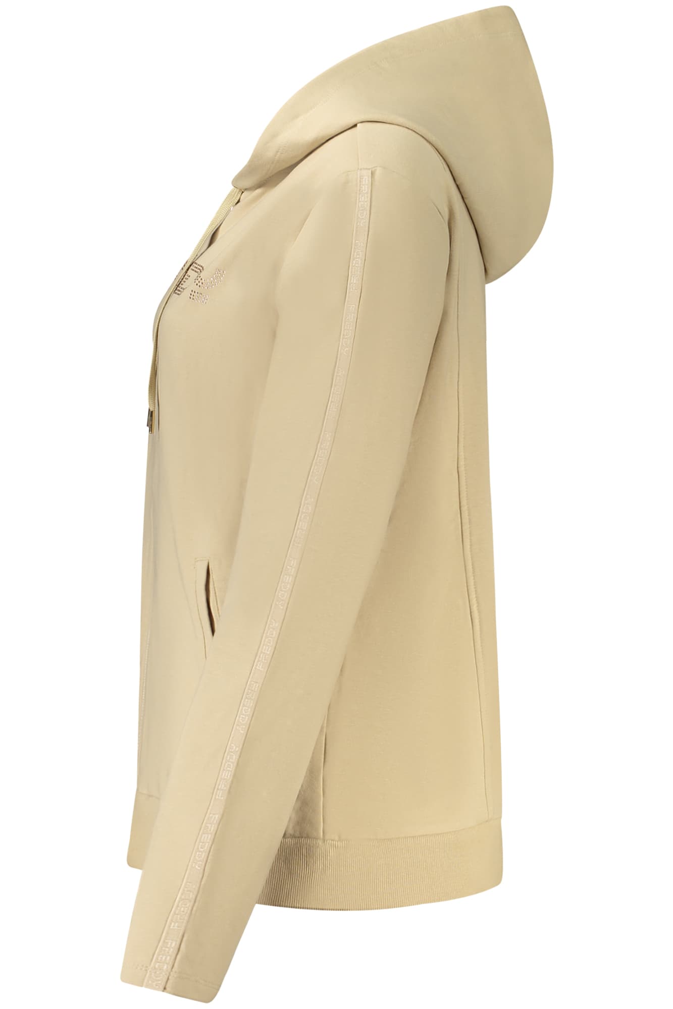 FREDDY FELPA CON ZIP DONNA BEIGE - Miniatura 3