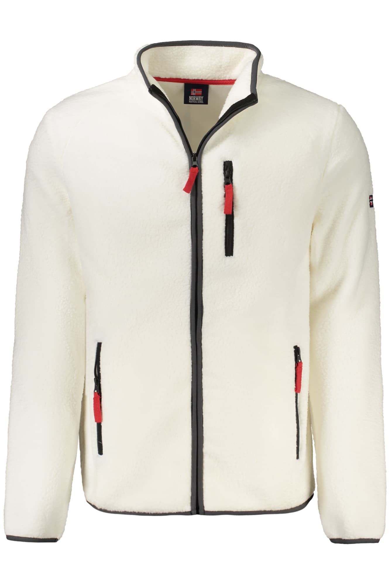 NORWAY 1963 FELPA CON ZIP UOMO BIANCO - Immagine principale