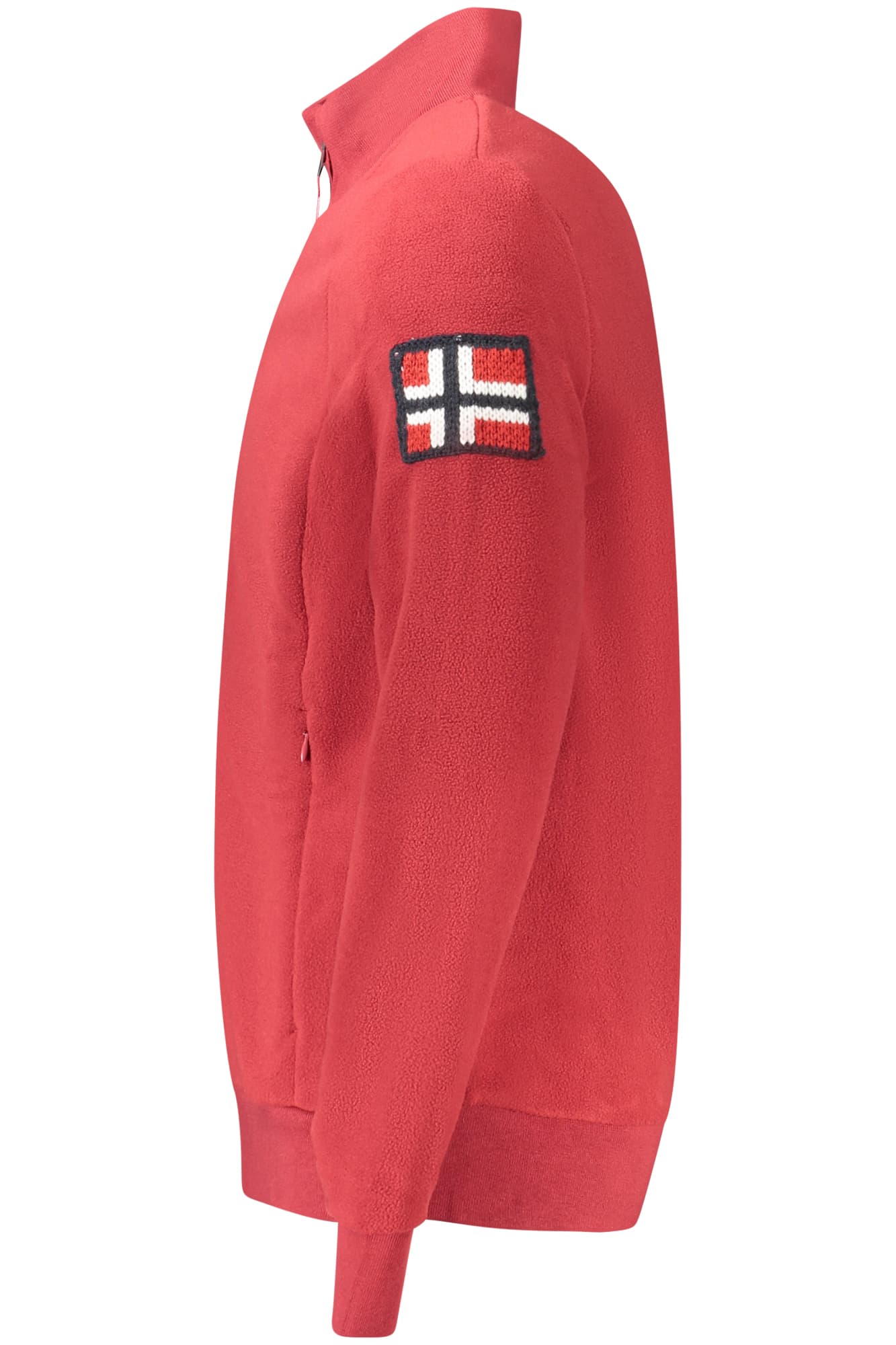 NORWAY 1963 FELPA CON ZIP UOMO ROSSO - Miniatura 3