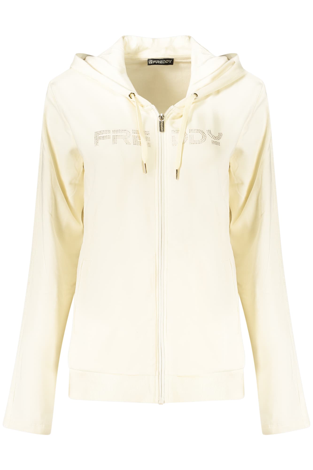 FREDDY FELPA CON ZIP DONNA BIANCO - Immagine principale