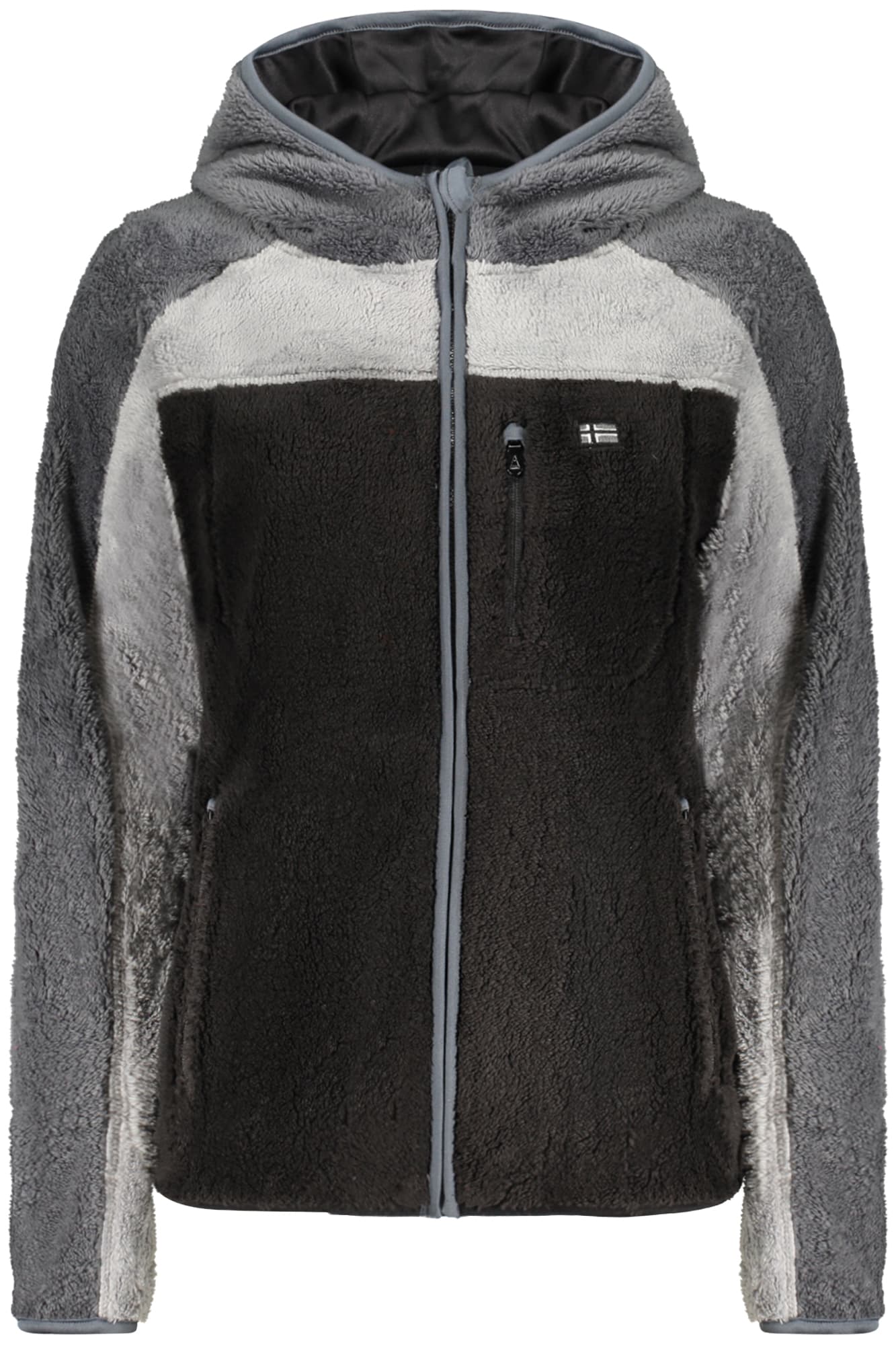NORWAY 1963 FELPA CON ZIP DONNA NERO - Immagine principale