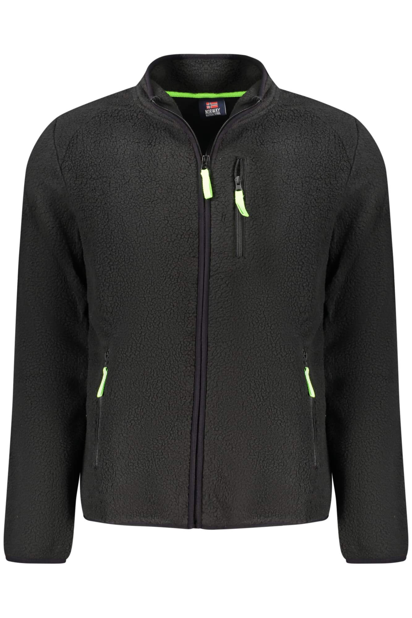 NORWAY 1963 FELPA CON ZIP UOMO NERO - Immagine 1