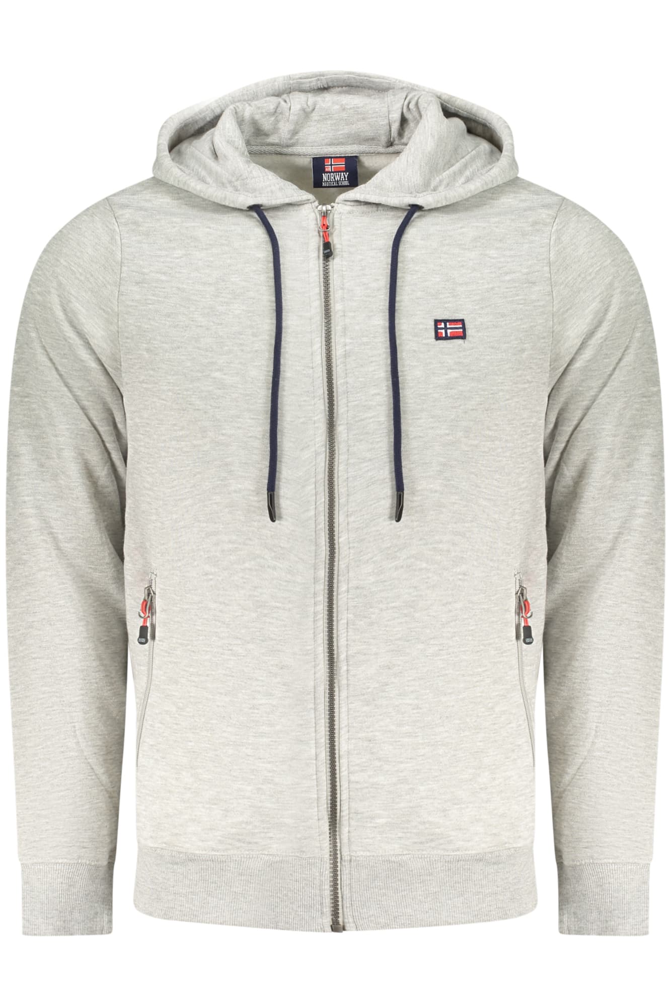 NORWAY 1963 FELPA CON ZIP UOMO GRIGIO - Immagine 1