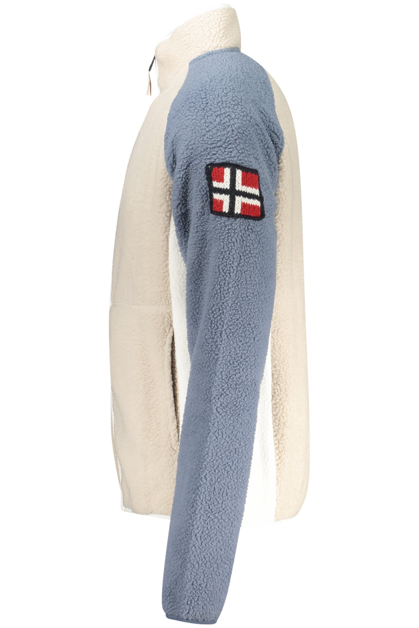 NORWAY 1963 FELPA CON ZIP UOMO BEIGE - Miniatura 3