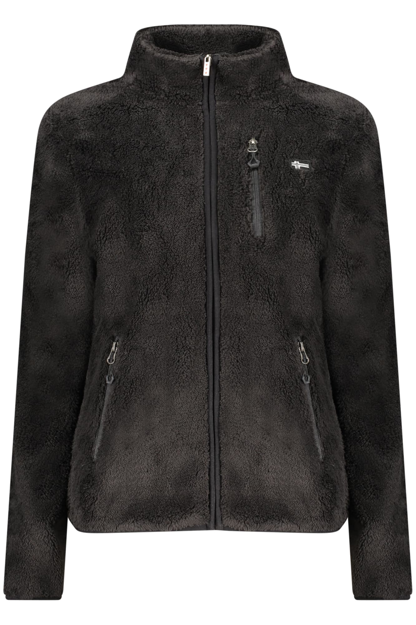 NORWAY 1963 FELPA CON ZIP DONNA NERO - Immagine 1