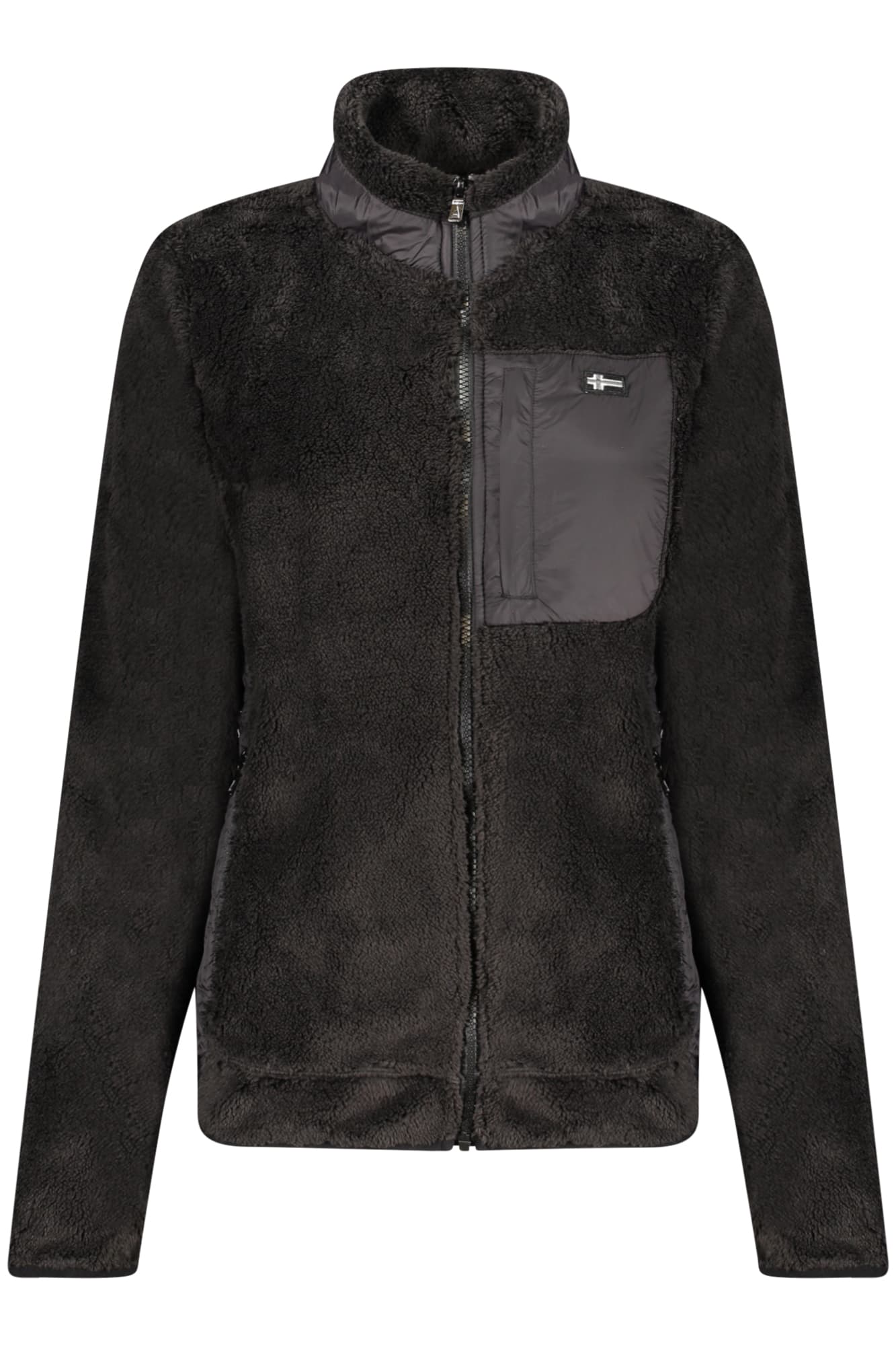 NORWAY 1963 FELPA CON ZIP DONNA NERO - Immagine 1