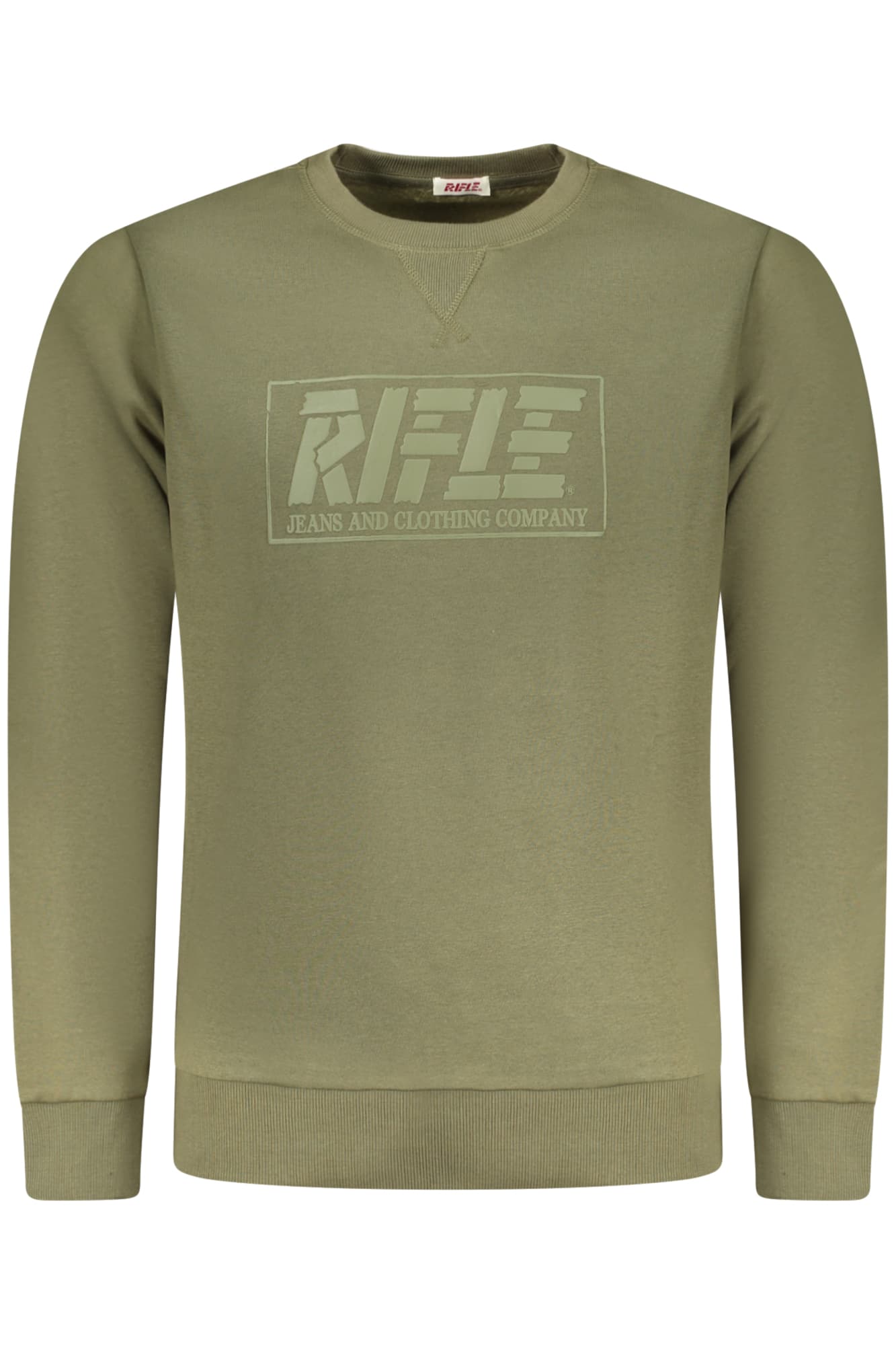 RIFLE FELPA SENZA ZIP UOMO VERDE - Immagine principale
