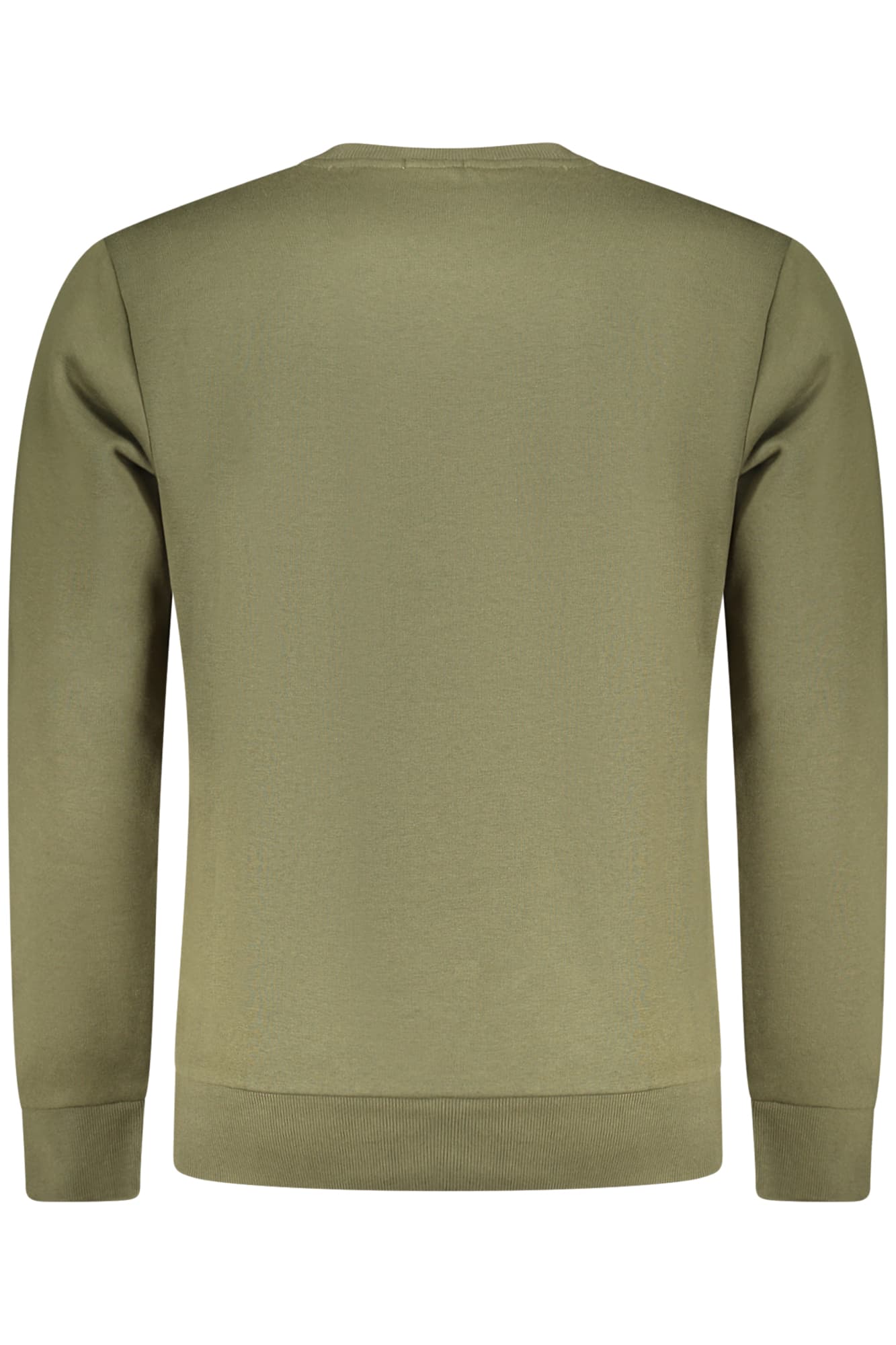 RIFLE FELPA SENZA ZIP UOMO VERDE - Miniatura 2