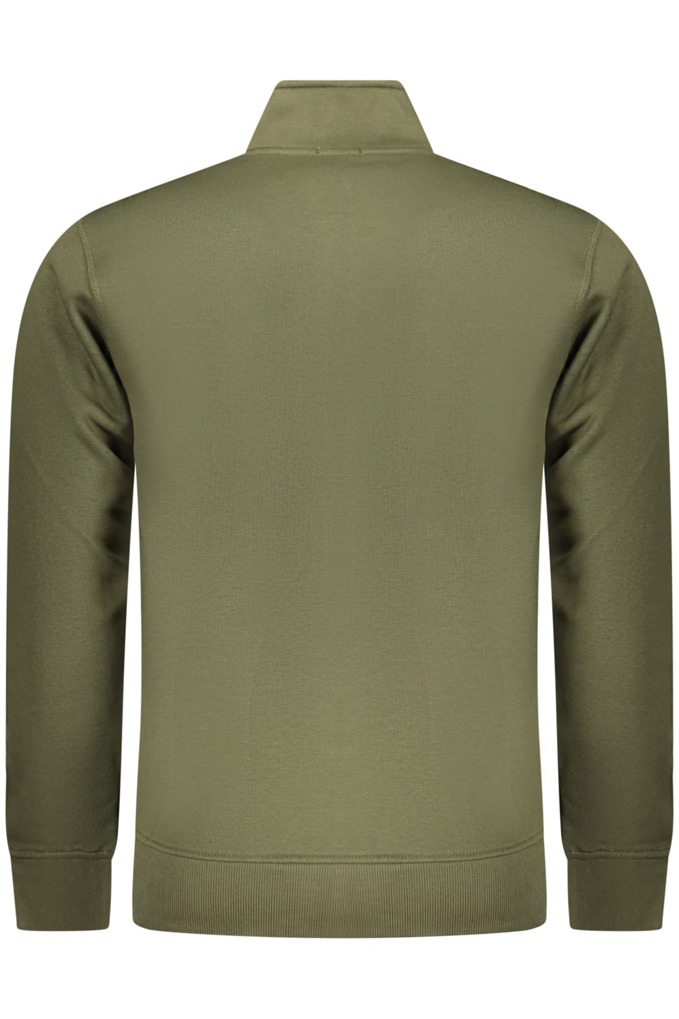 RIFLE FELPA CON ZIP UOMO VERDE - Miniatura 2