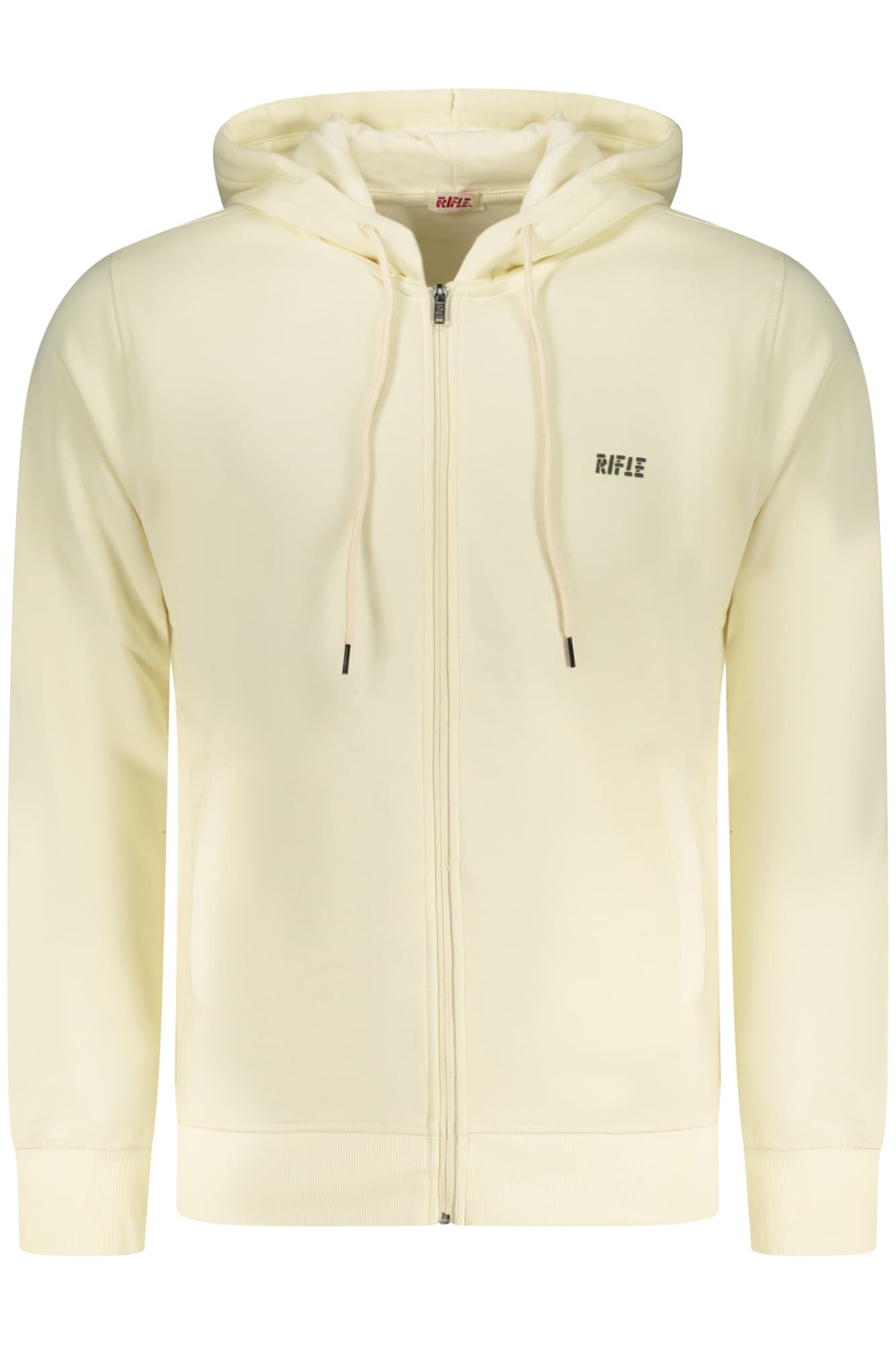 RIFLE FELPA CON ZIP UOMO BIANCO - Immagine principale