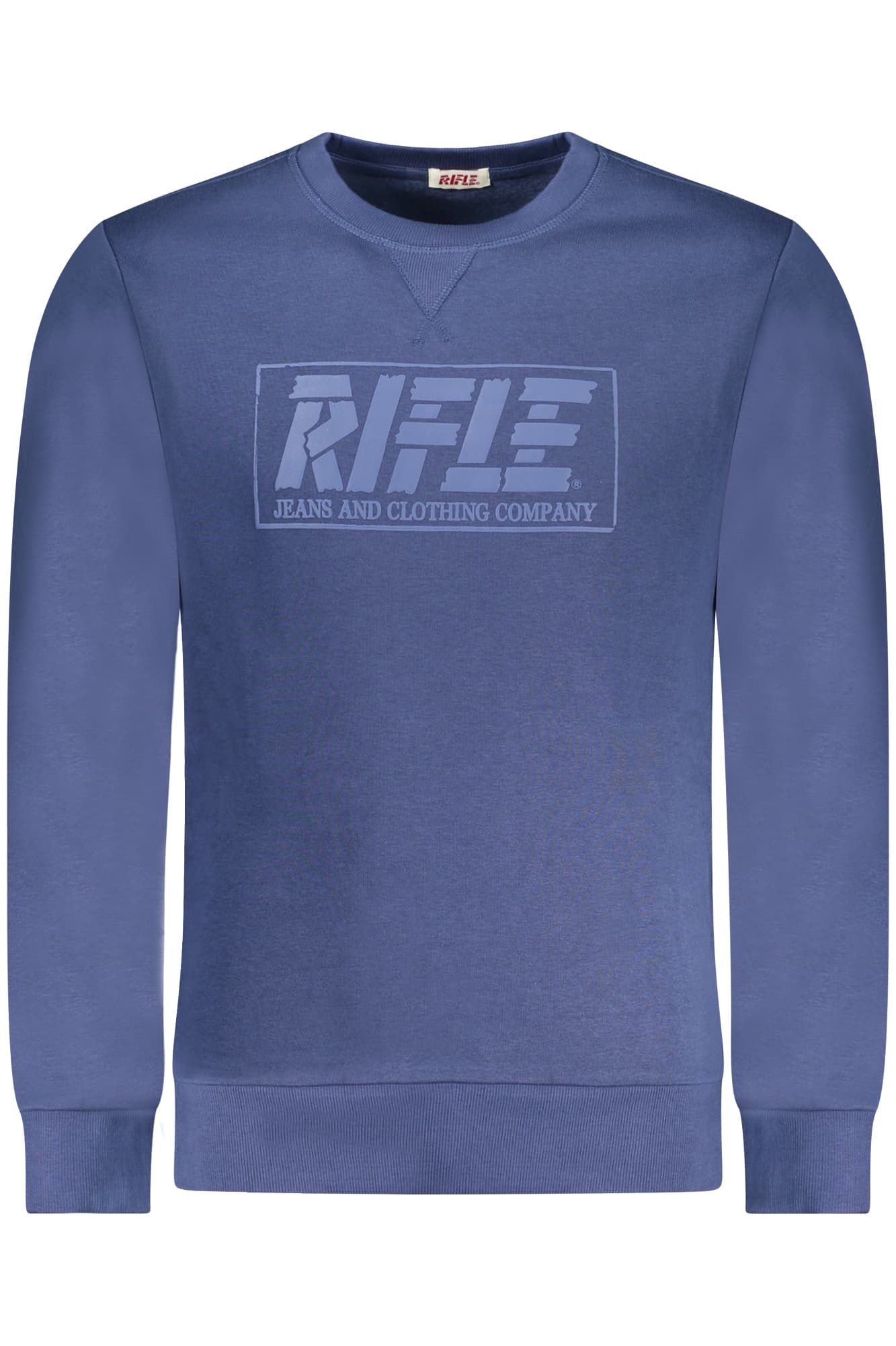 RIFLE FELPA SENZA ZIP UOMO BLU - Immagine principale