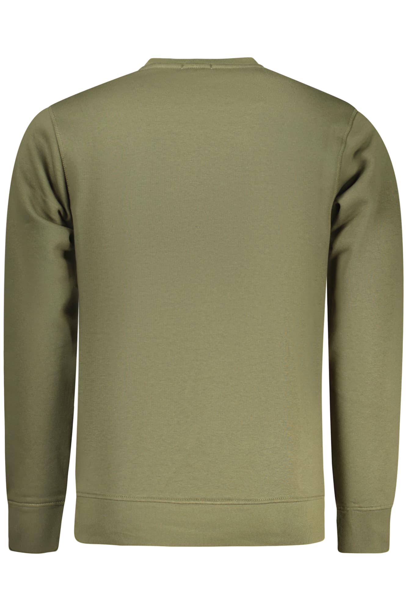 RIFLE FELPA SENZA ZIP UOMO VERDE - Miniatura 2