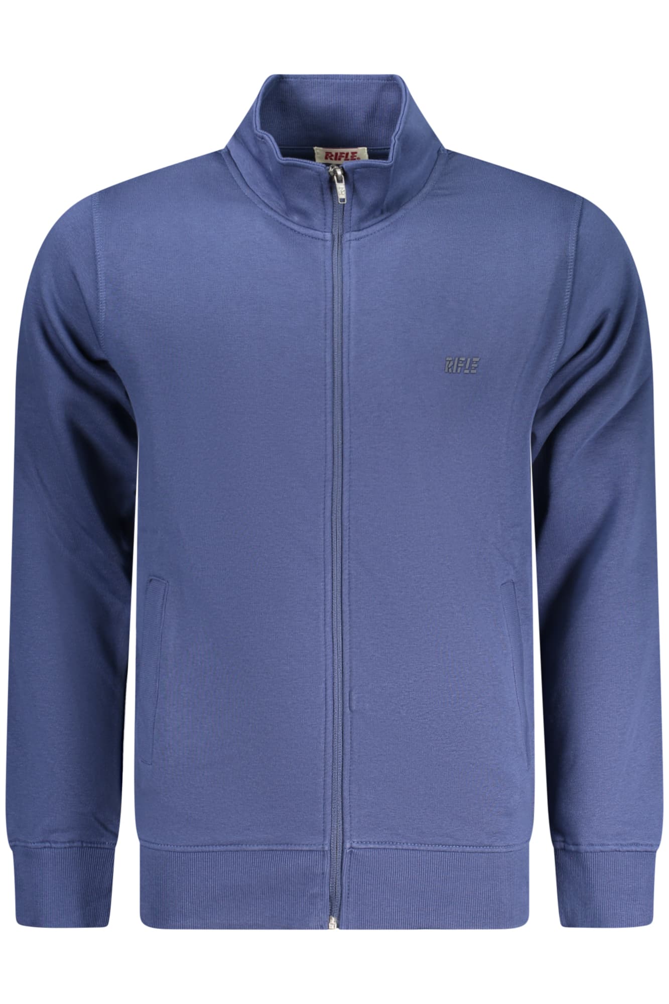 RIFLE FELPA CON ZIP UOMO BLU - Immagine principale