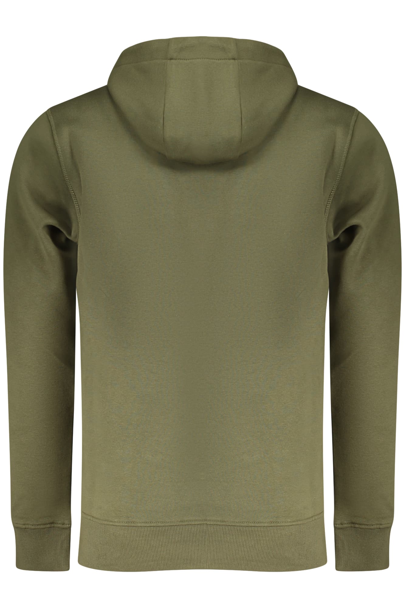 RIFLE FELPA SENZA ZIP UOMO VERDE - Miniatura 2
