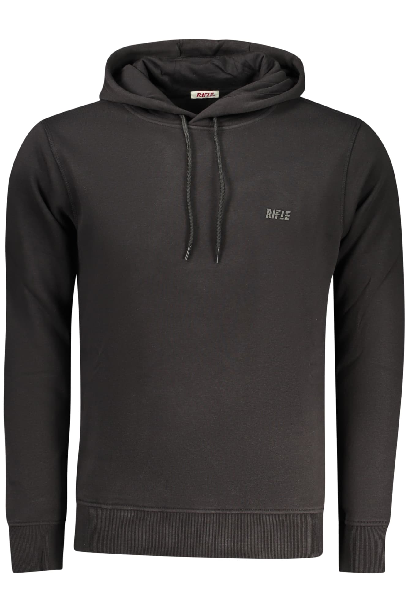 RIFLE FELPA SENZA ZIP UOMO NERO - Immagine principale