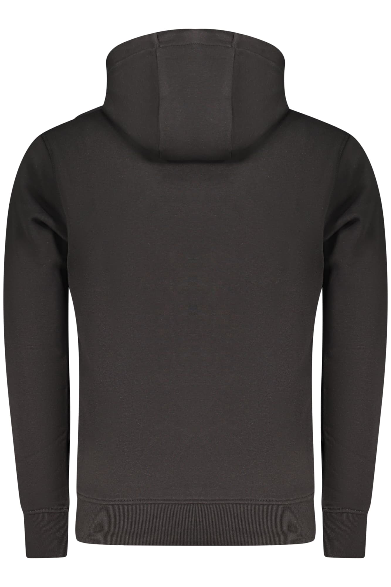 RIFLE FELPA SENZA ZIP UOMO NERO - Miniatura 2
