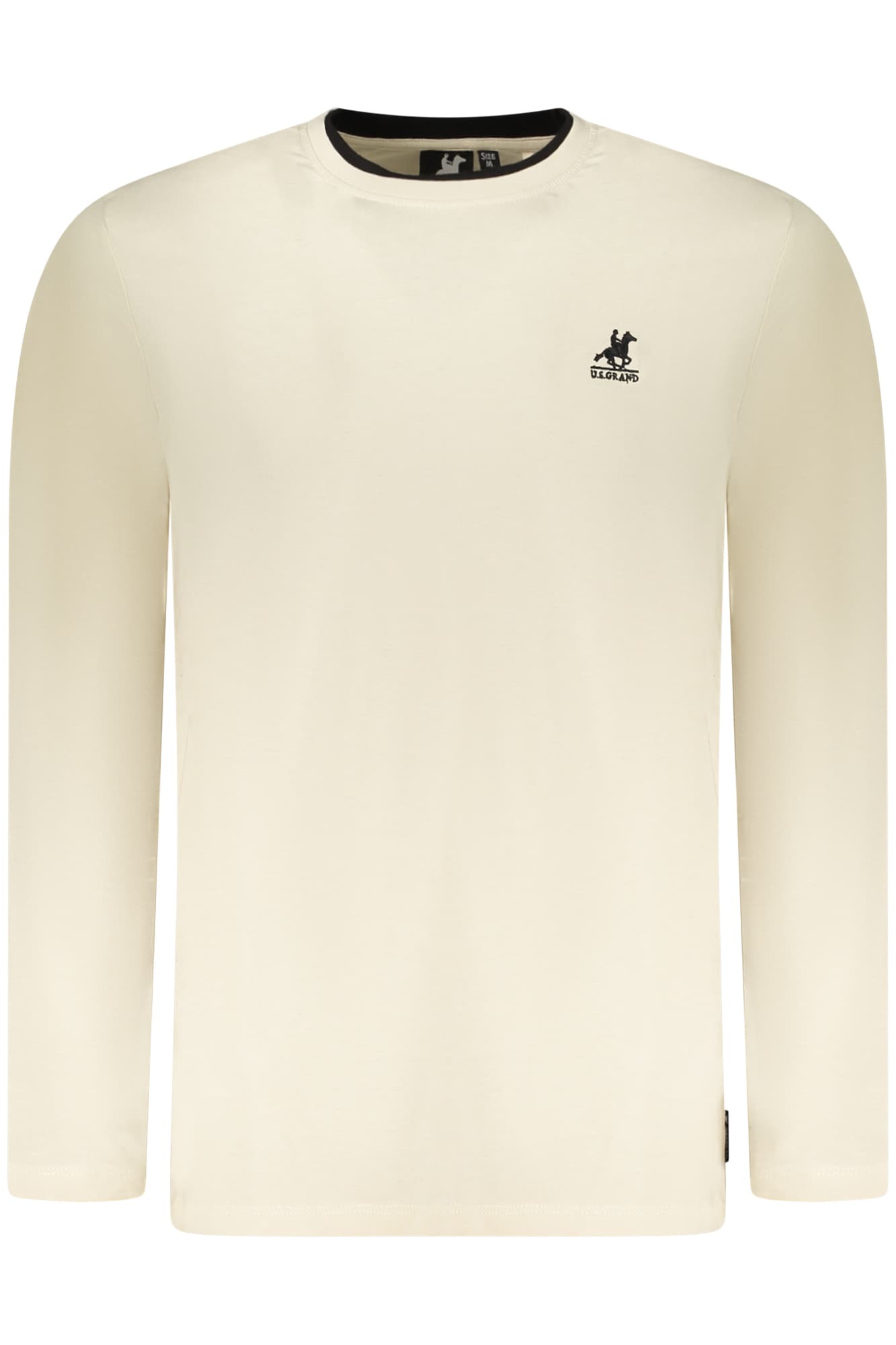 U.S. GRAND T-SHIRT MANICHE LUNGHE UOMO BEIGE - Immagine 1