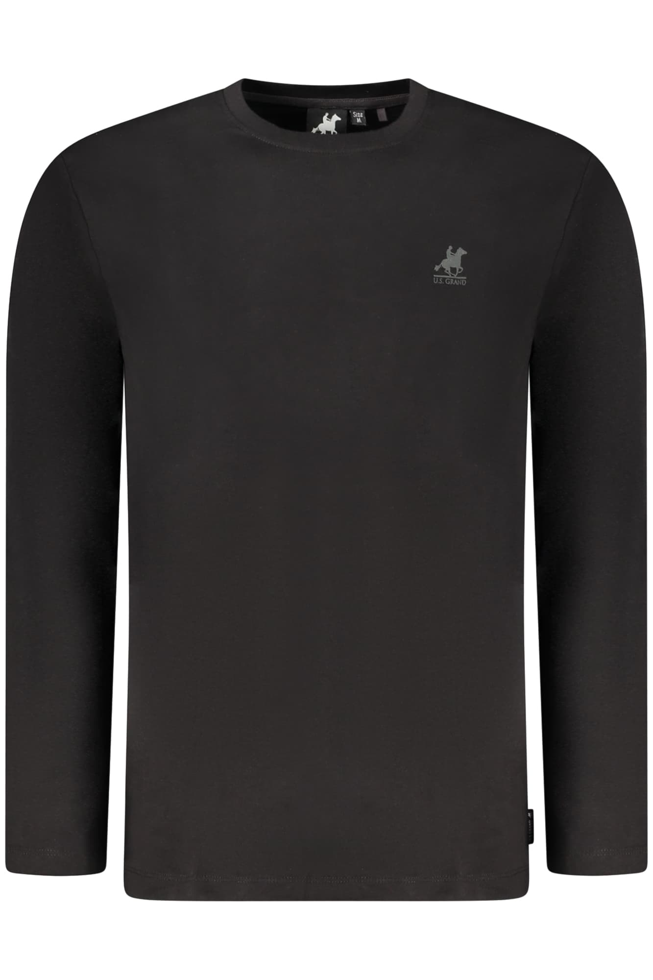 U.S. GRAND T-SHIRT MANICHE LUNGHE UOMO NERO - Immagine 1