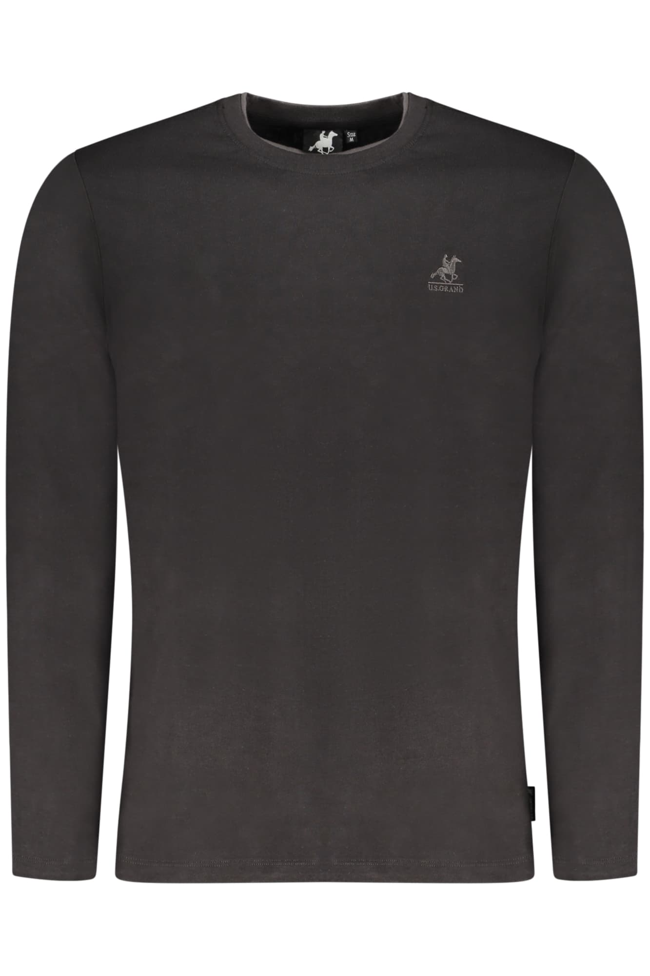 U.S. GRAND T-SHIRT MANICHE LUNGHE UOMO NERO - Immagine 1