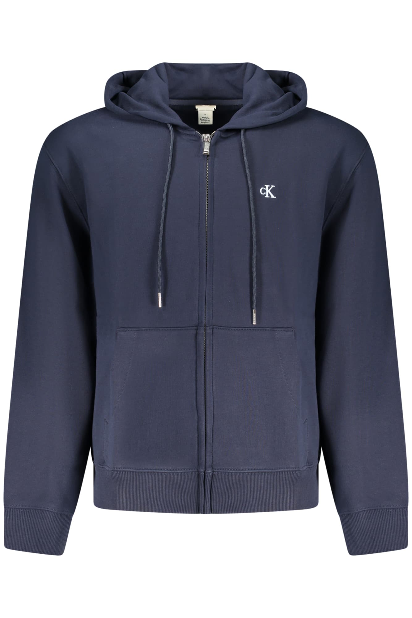 CALVIN KLEIN FELPA CON ZIP UOMO BLU - Immagine principale