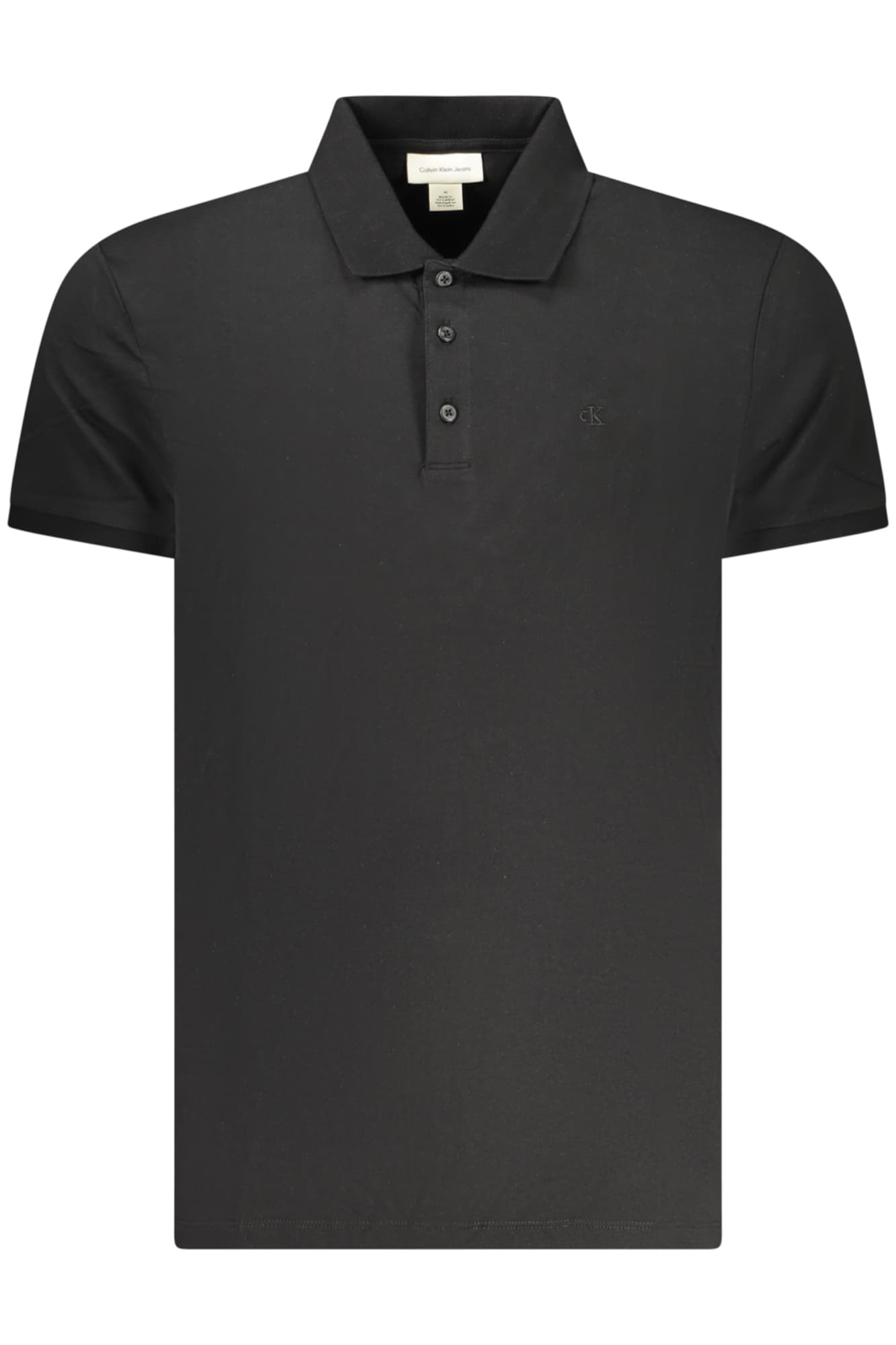 CALVIN KLEIN POLO MANICHE CORTE UOMO NERO - Immagine principale