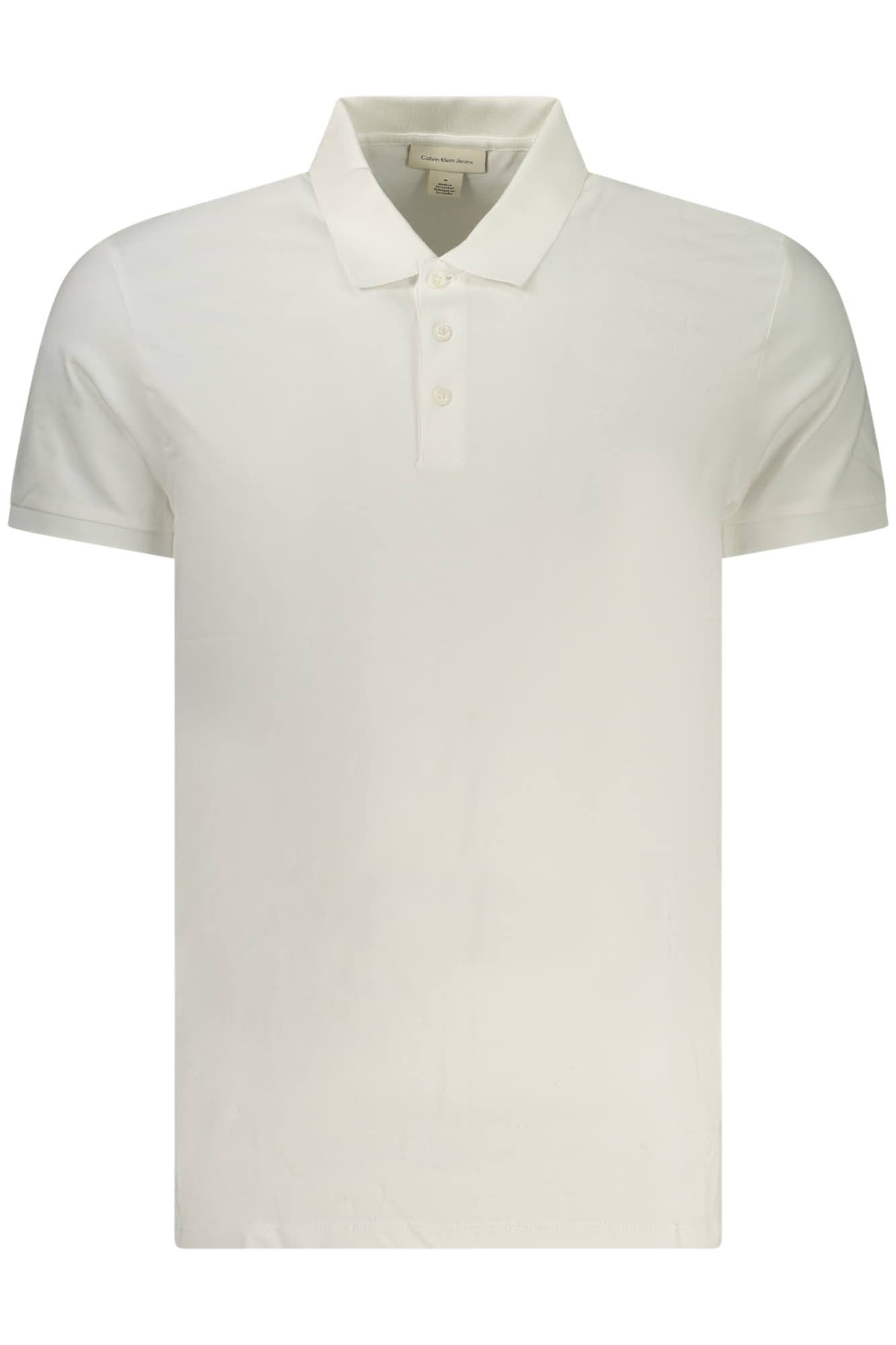 CALVIN KLEIN POLO MANICHE CORTE UOMO BIANCO - Immagine principale