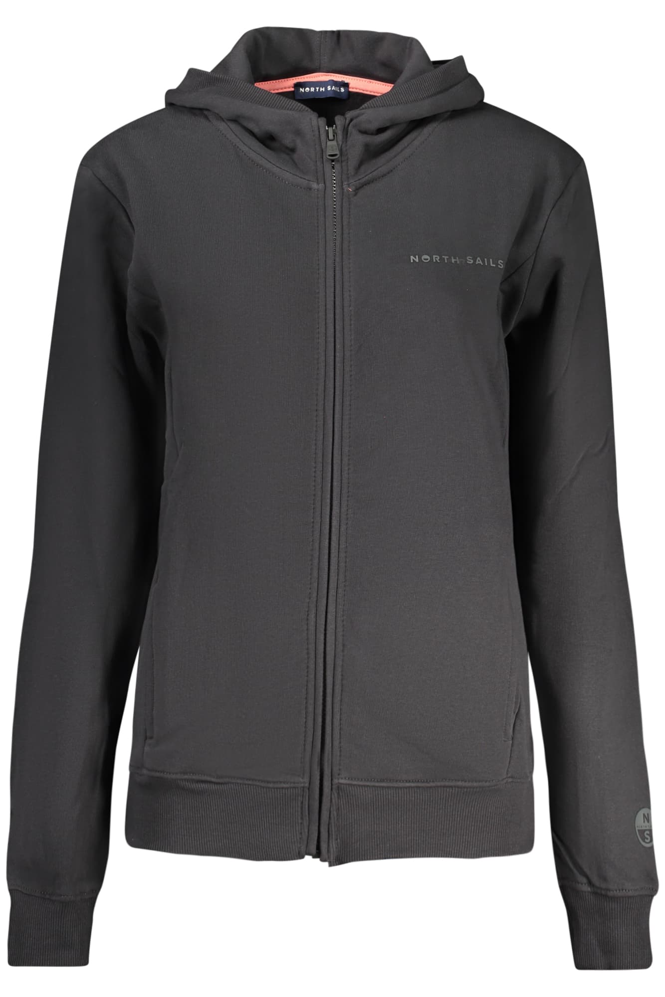 NORTH SAILS FELPA CON ZIP DONNA NERO - Immagine 1