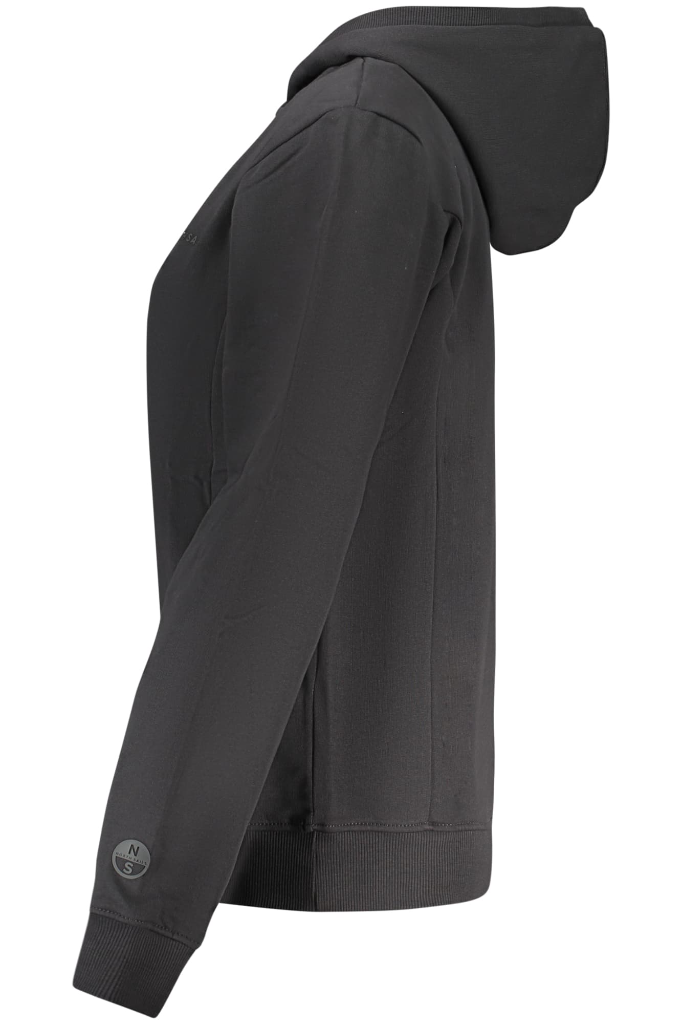 NORTH SAILS FELPA CON ZIP DONNA NERO - Miniatura 3