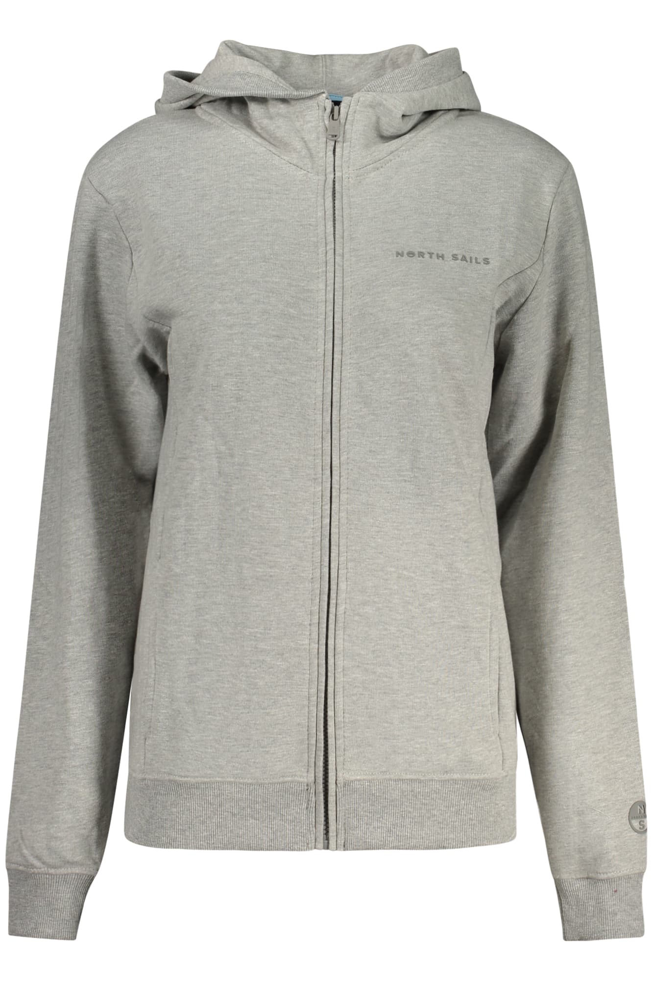 NORTH SAILS FELPA CON ZIP DONNA GRIGIO - Immagine 1