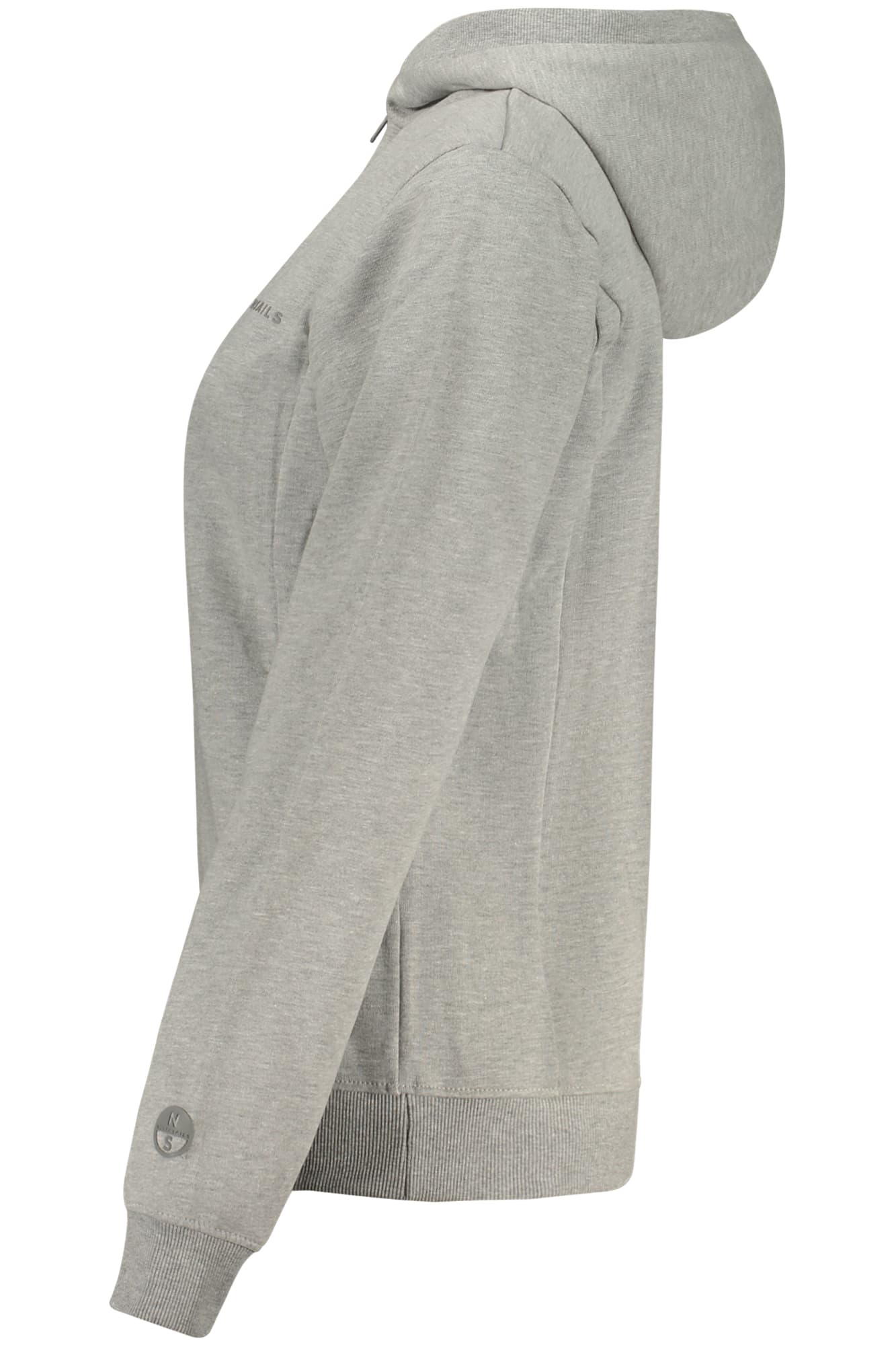 NORTH SAILS FELPA CON ZIP DONNA GRIGIO - Miniatura 3