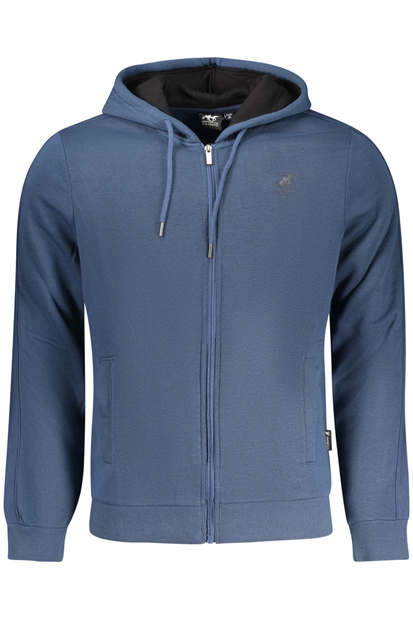 U.S. GRAND FELPA CON ZIP UOMO BLU - Immagine 1