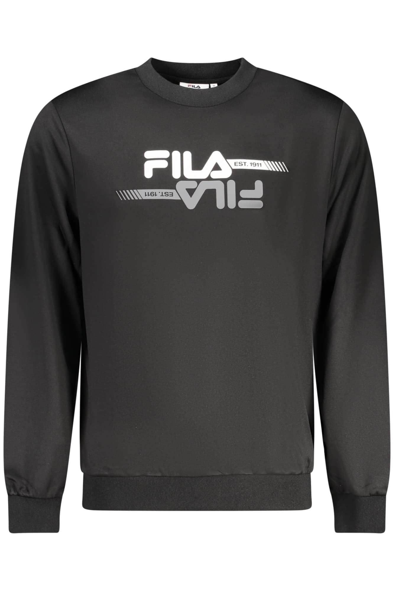 FILA FELPA SENZA ZIP UOMO NERO - Immagine 1