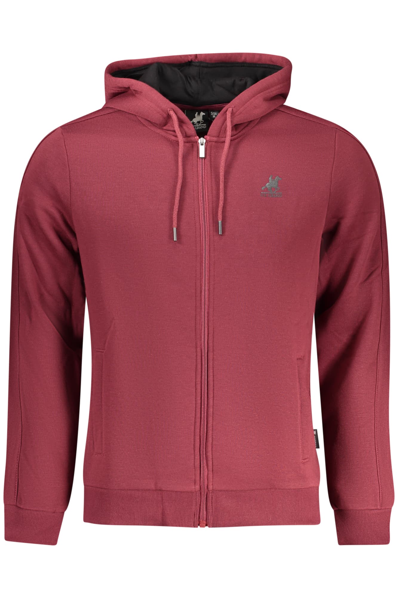 U.S. GRAND FELPA CON ZIP UOMO ROSSO - Immagine 1