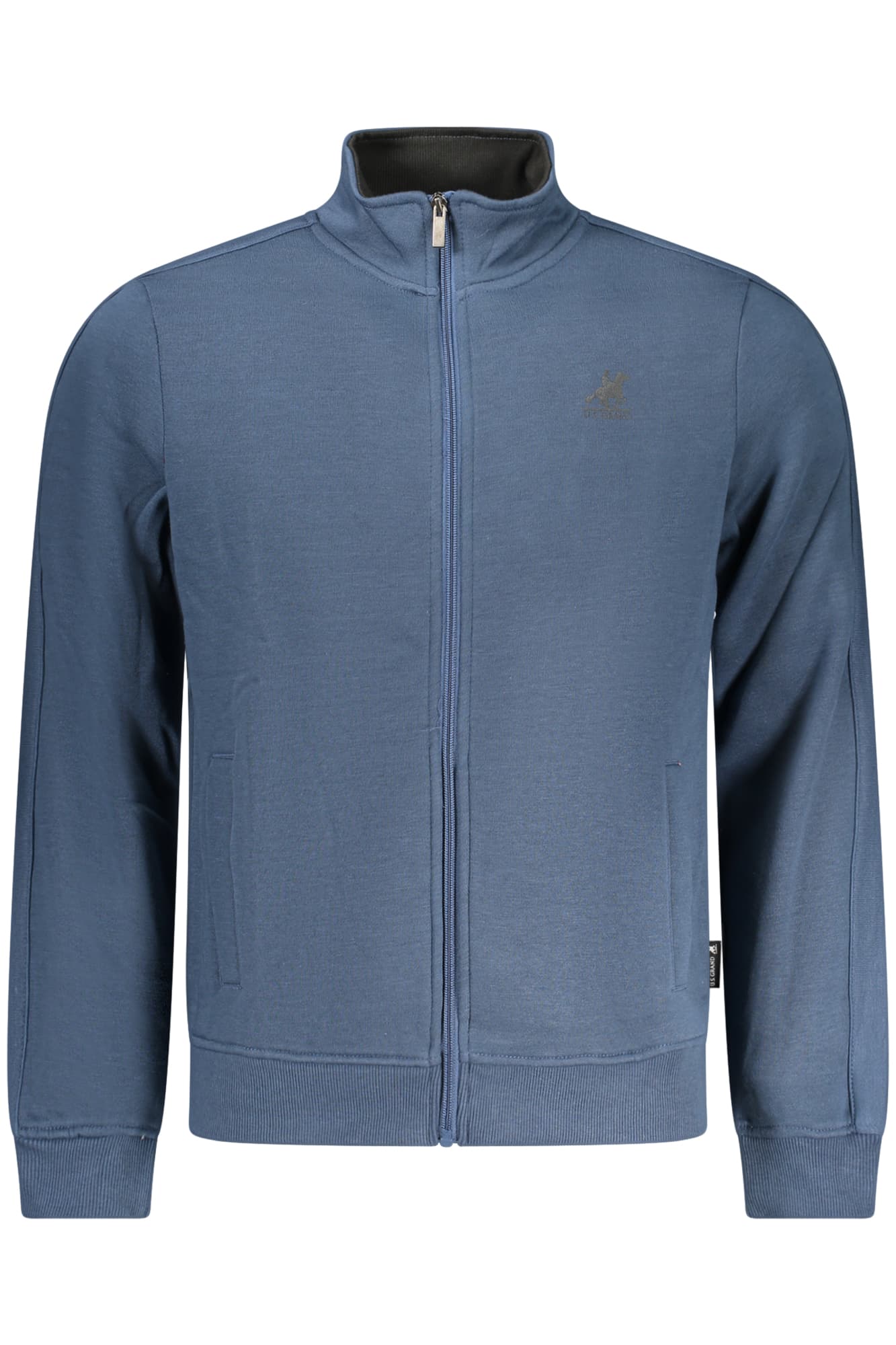 U.S. GRAND FELPA CON ZIP UOMO BLU - Immagine principale