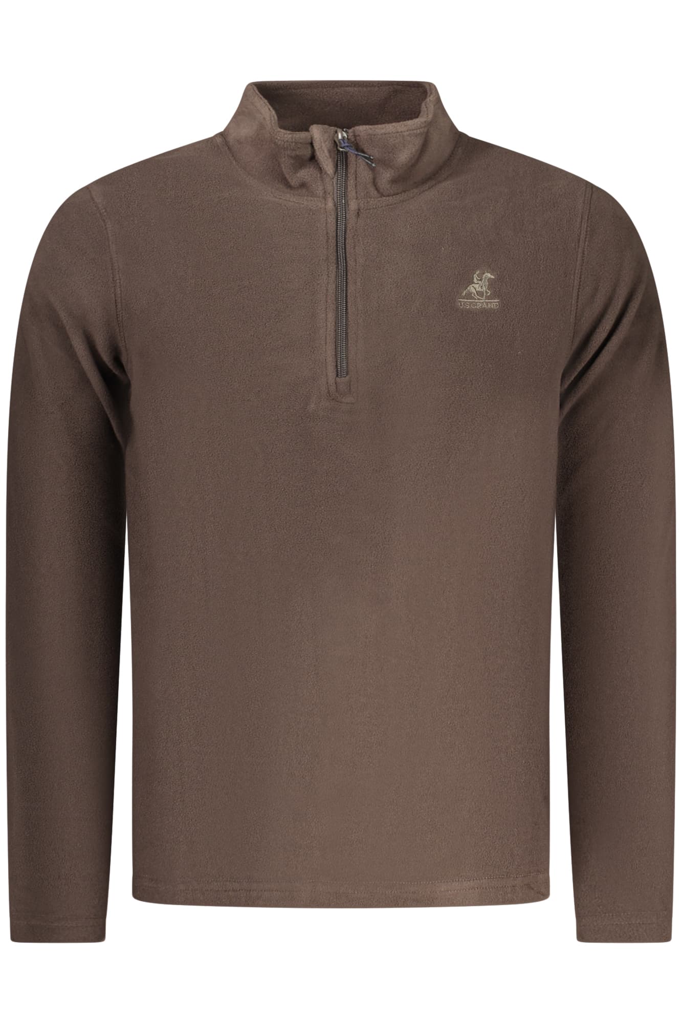 U.S. GRAND FELPA SENZA ZIP UOMO MARRONE - Immagine 1