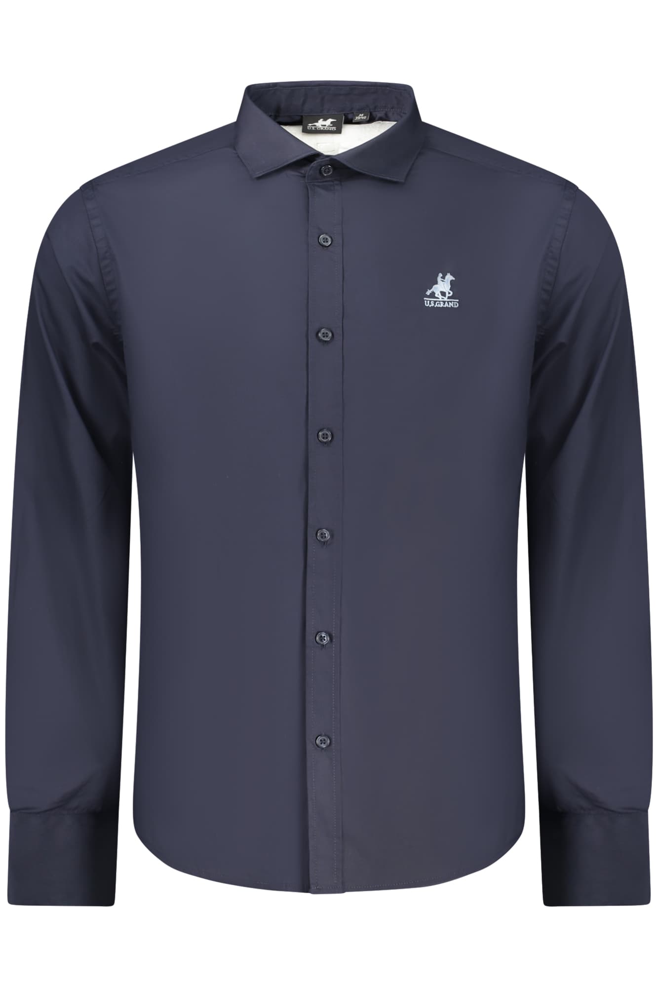 U.S. GRAND CAMICIA MANICHE LUNGHE UOMO BLU