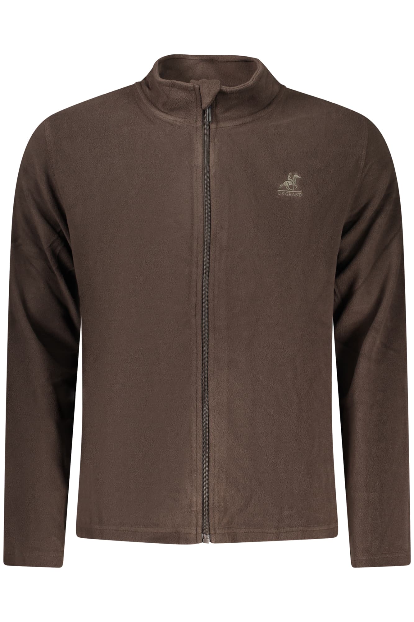 U.S. GRAND FELPA CON ZIP UOMO MARRONE - Immagine principale