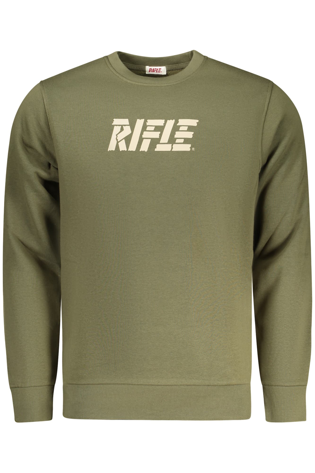 RIFLE FELPA SENZA ZIP UOMO VERDE - Immagine 1