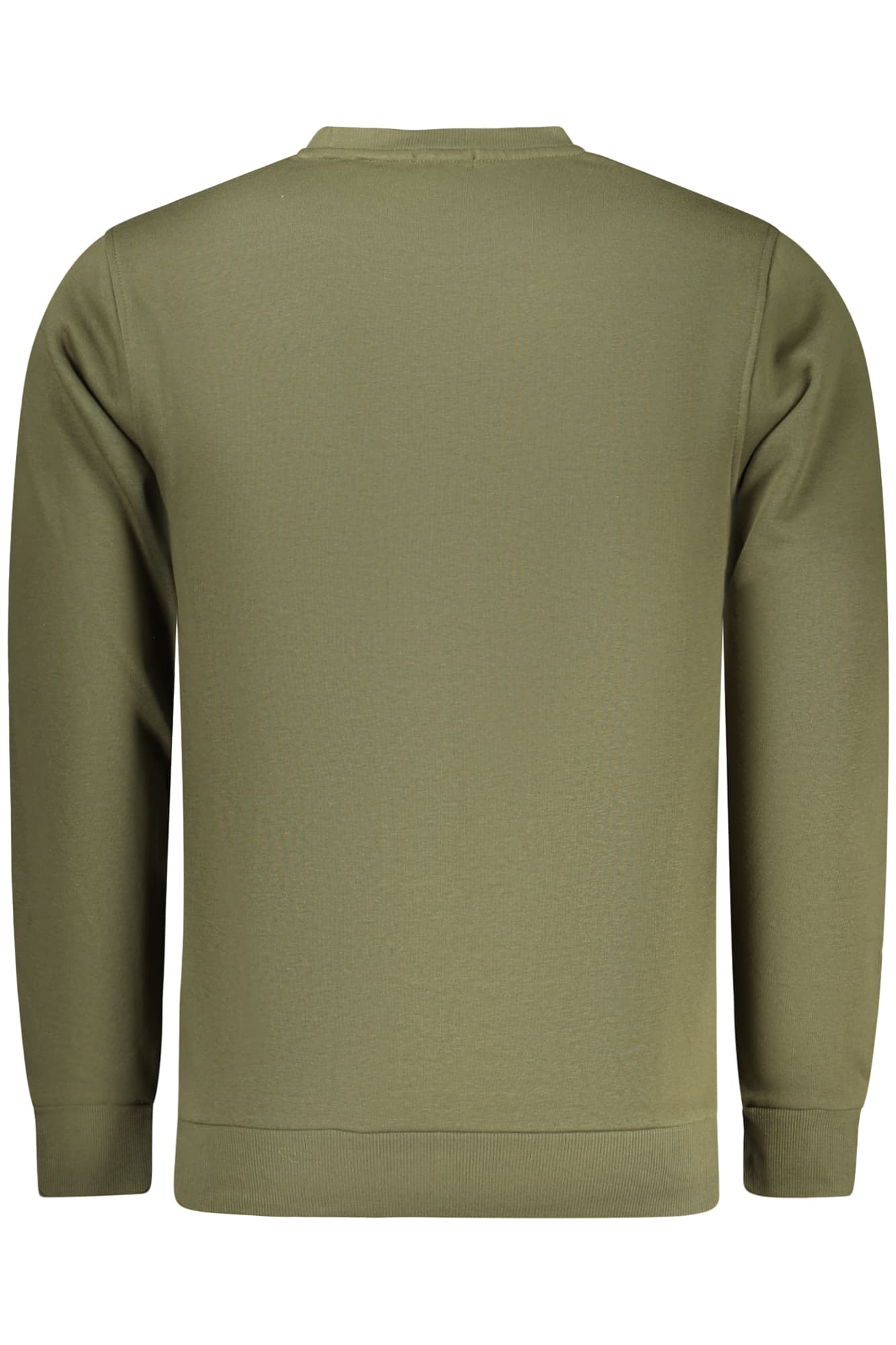 RIFLE FELPA SENZA ZIP UOMO VERDE - Miniatura 2