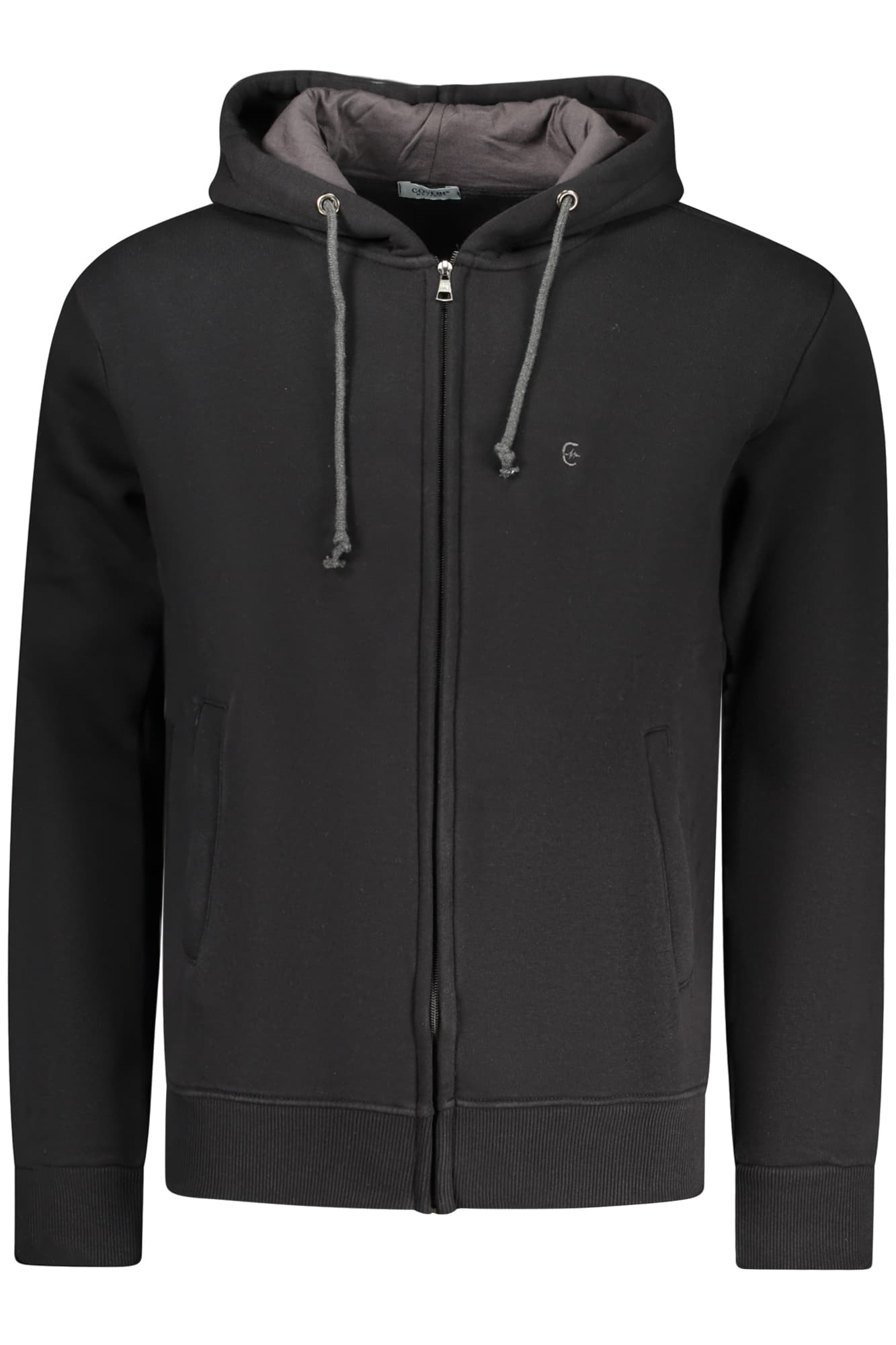 COVERI MOVING FELPA CON ZIP UOMO NERO - Immagine principale