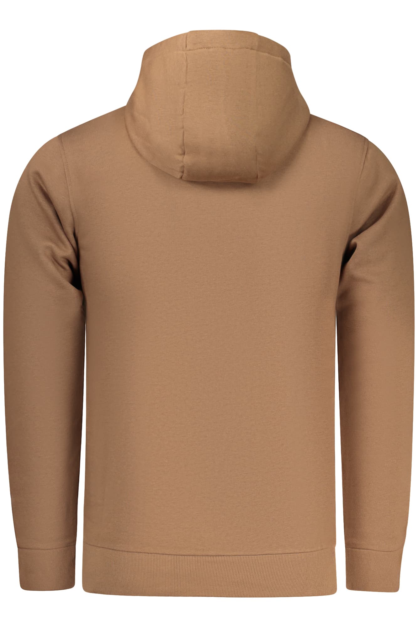 RIFLE FELPA SENZA ZIP UOMO MARRONE - Miniatura 2