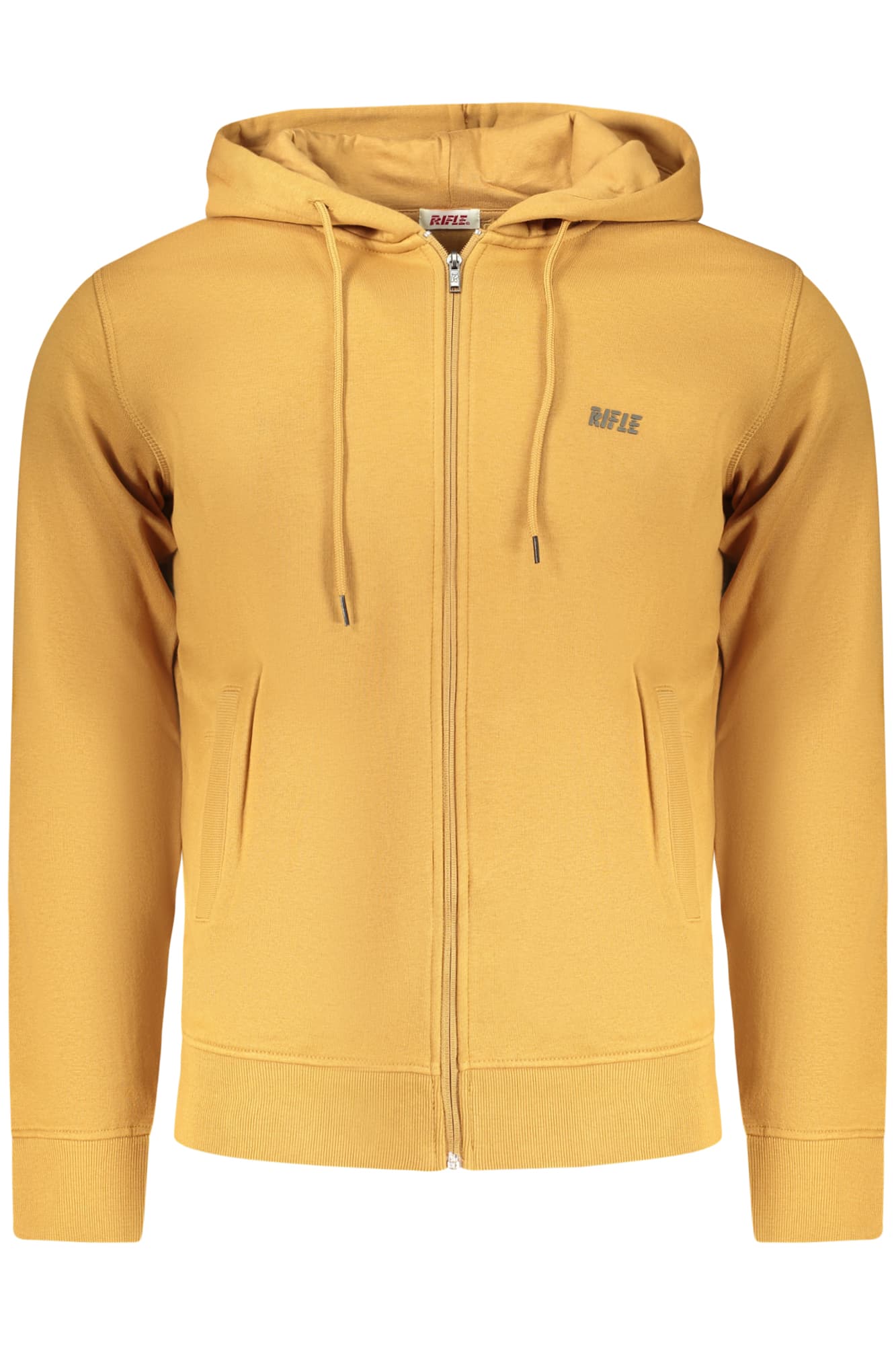 RIFLE FELPA CON ZIP UOMO MARRONE - Immagine principale
