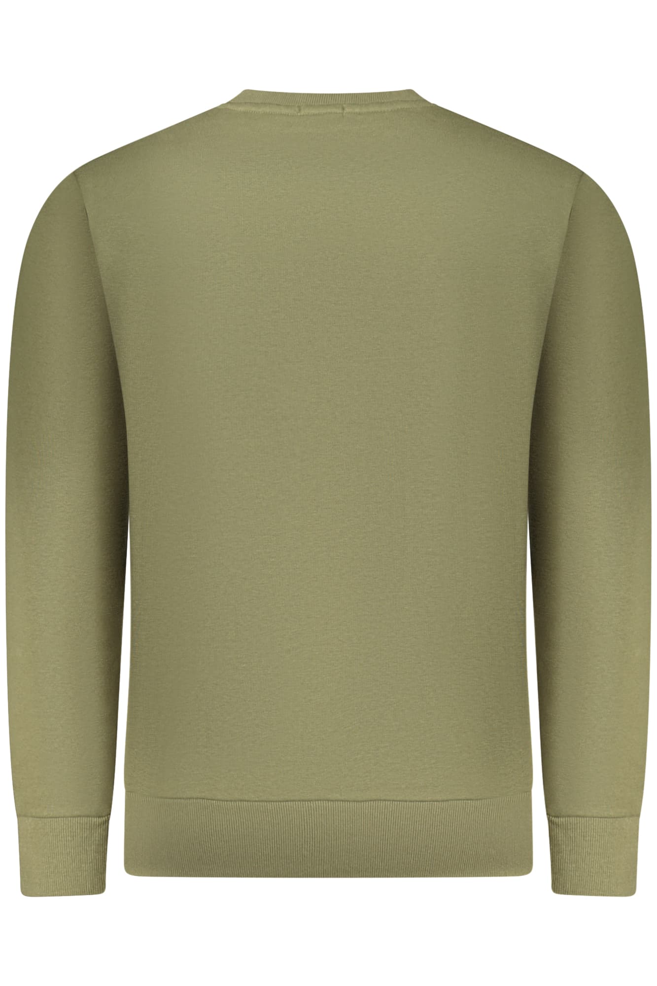 RIFLE FELPA SENZA ZIP UOMO VERDE - Miniatura 2