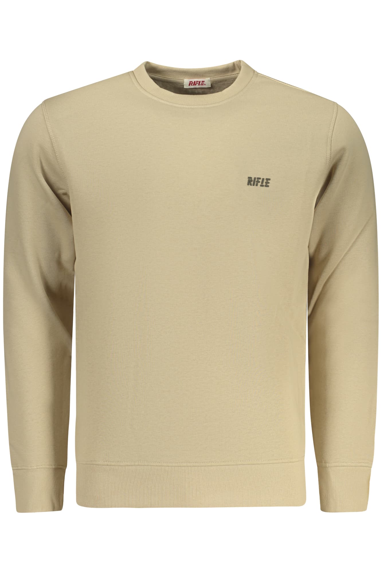 RIFLE FELPA SENZA ZIP UOMO BEIGE - Immagine 1