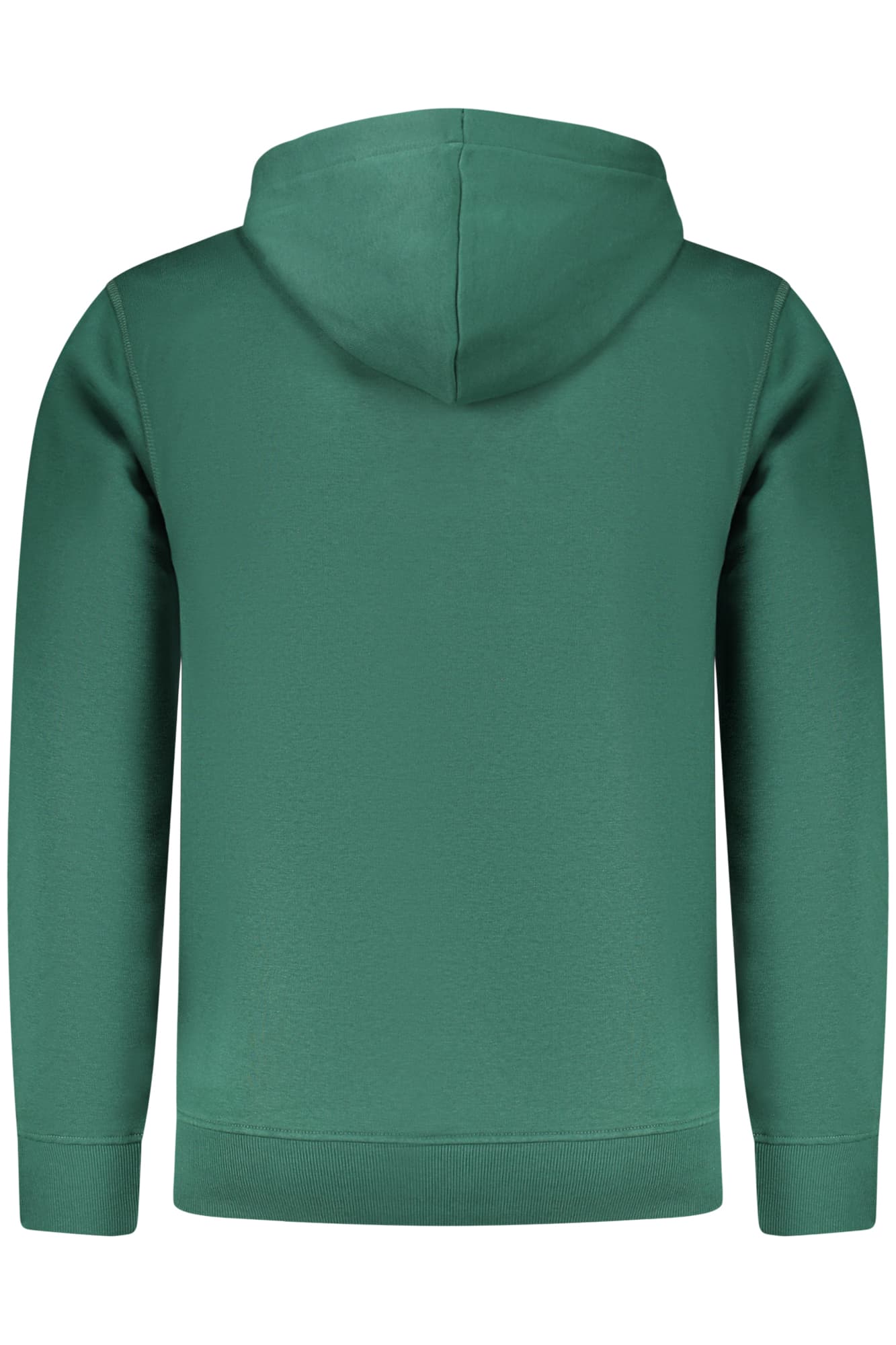 RIFLE FELPA CON ZIP UOMO VERDE - Miniatura 2