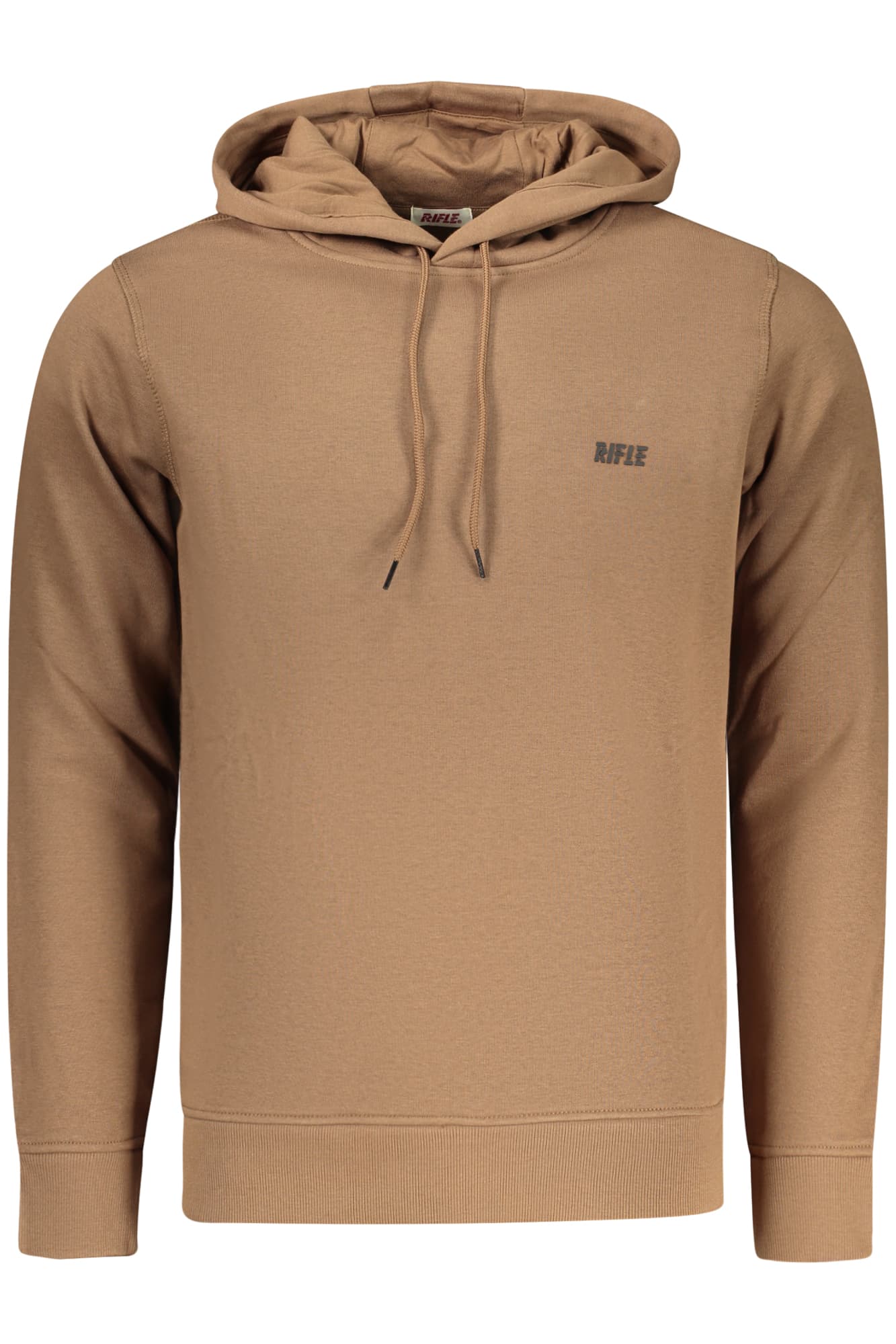 RIFLE FELPA SENZA ZIP UOMO MARRONE - Immagine 1