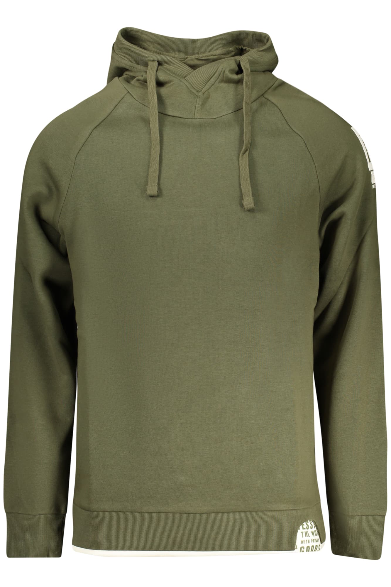 RIFLE FELPA SENZA ZIP UOMO VERDE - Immagine 1