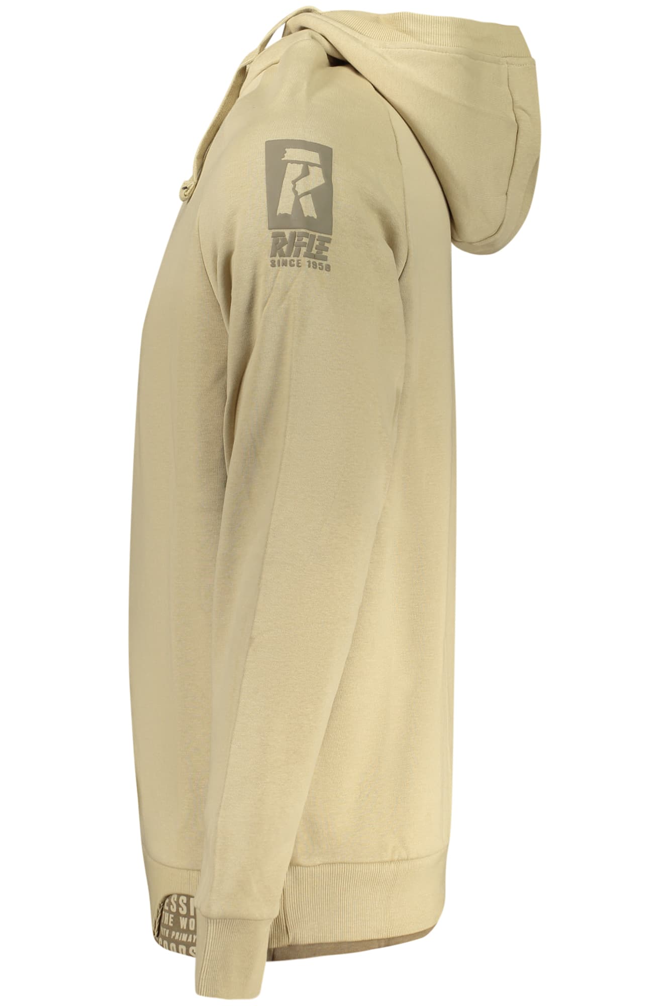 RIFLE FELPA SENZA ZIP UOMO BEIGE - Miniatura 3